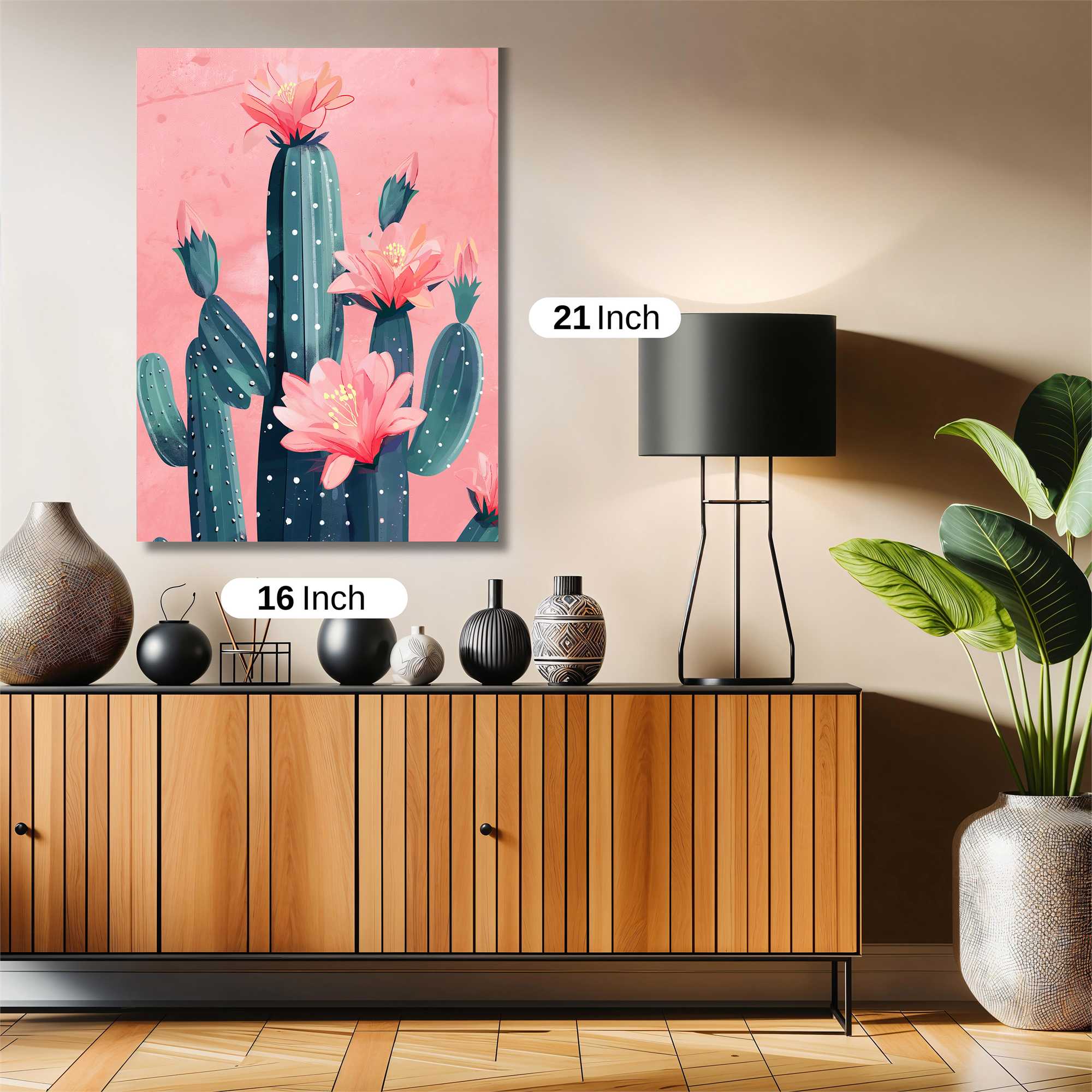 Cactus Bloom Safe Wall Magnetic / M