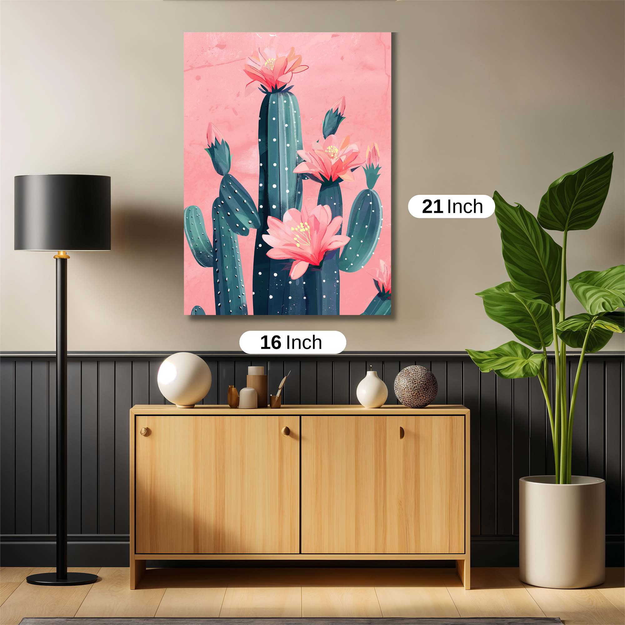 Cactus Bloom Safe Wall Magnetic / M