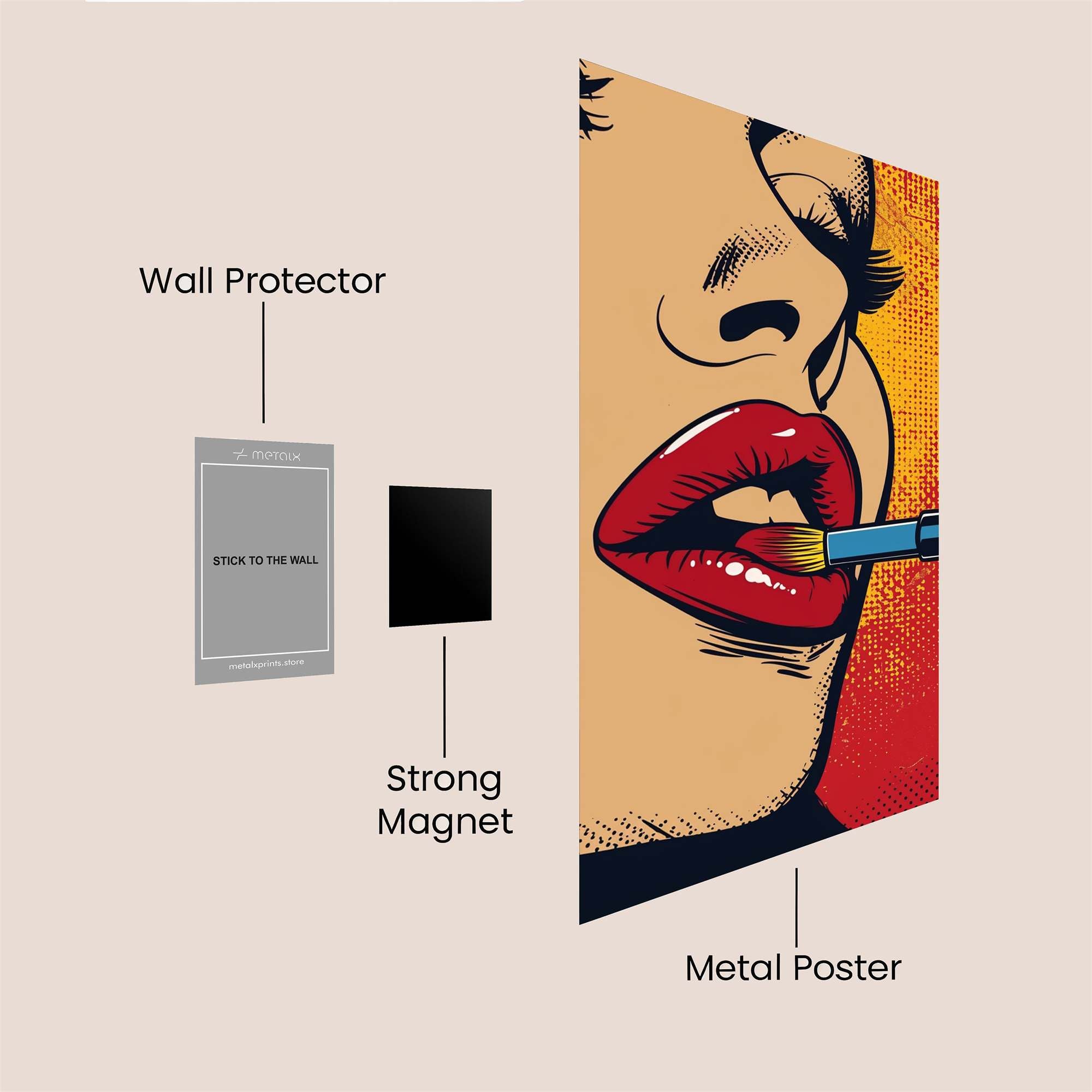 Lipstick Drama Safe Wall Magnetic / M