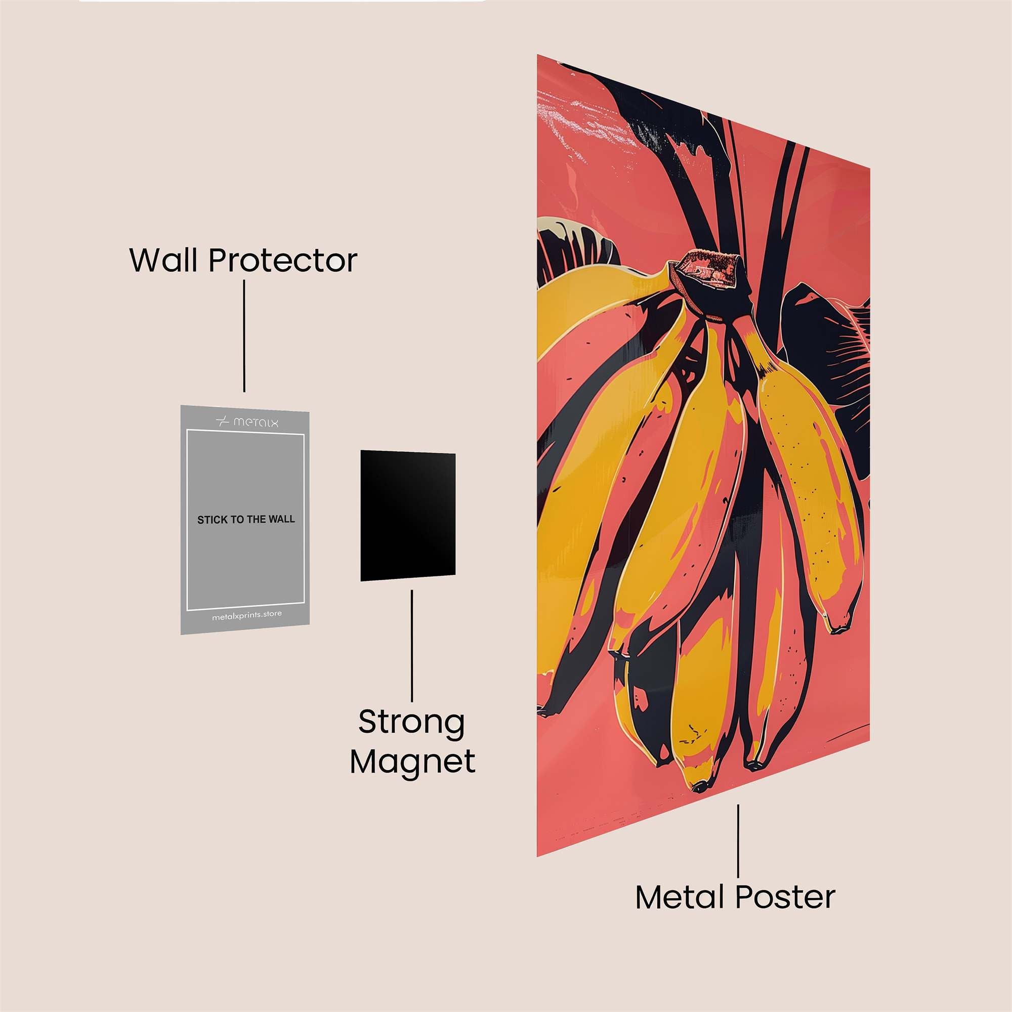 Banana Bliss Safe Wall Magnetic / M