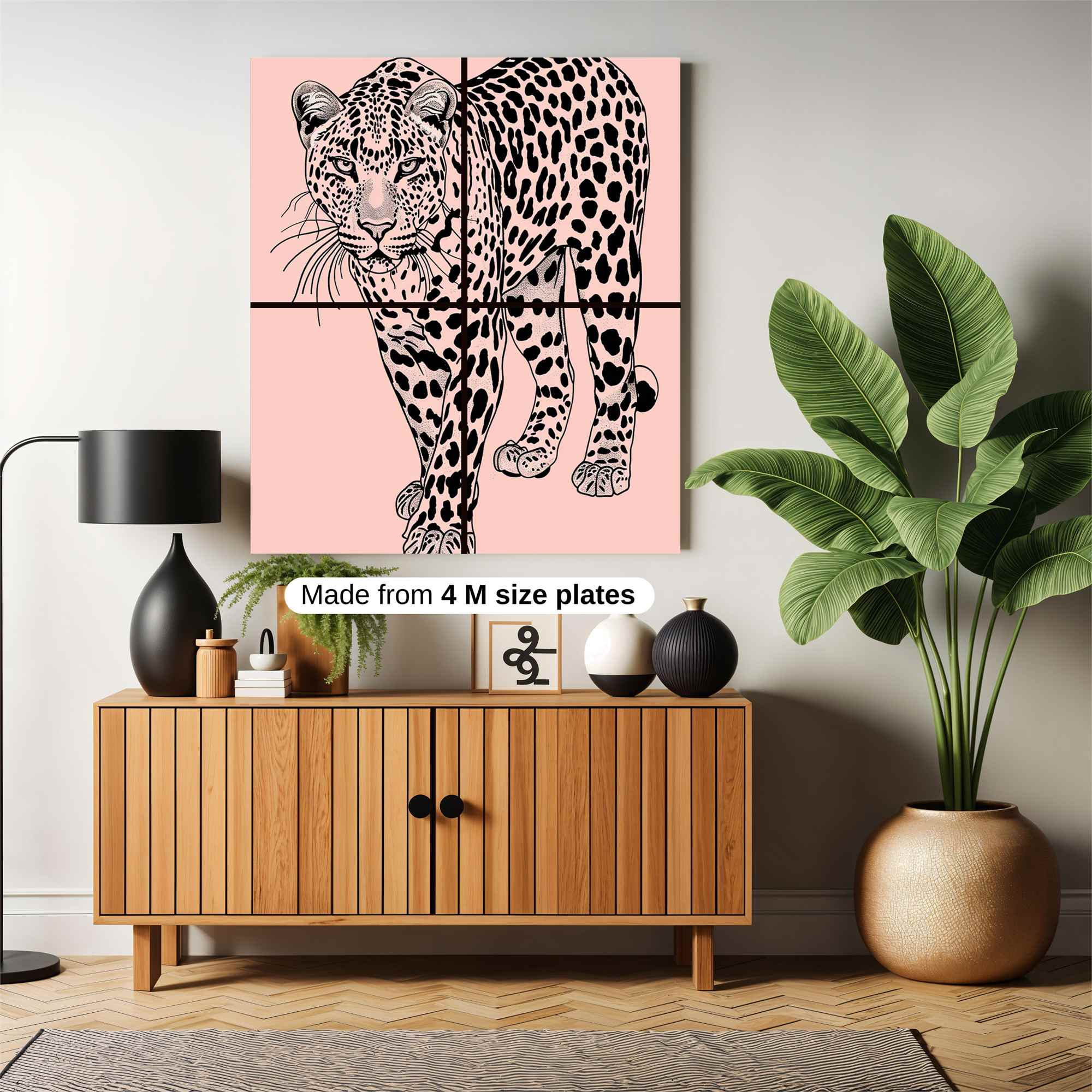 Leopard Elegance Safe Wall Magnetic / M