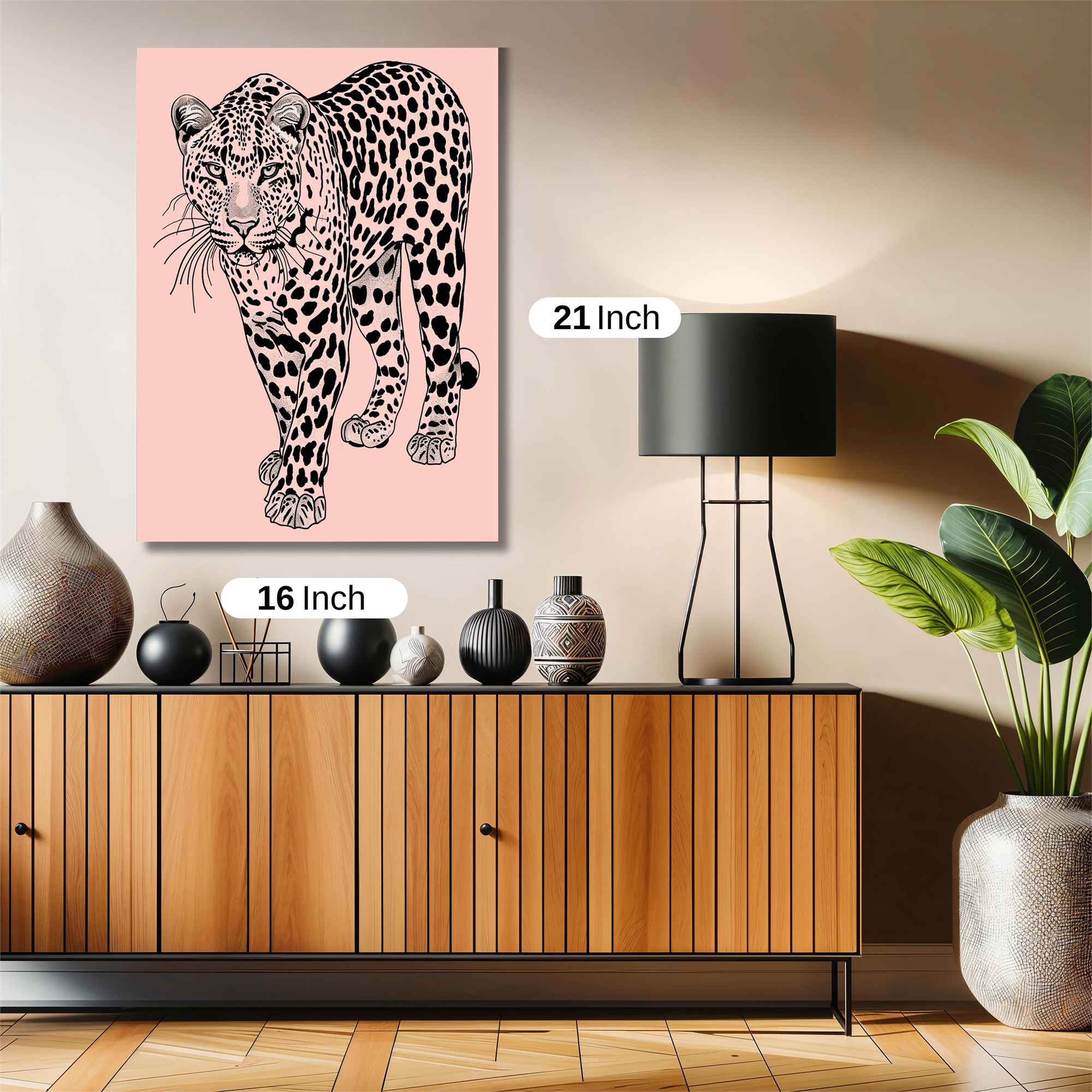 Leopard Elegance Safe Wall Magnetic / M