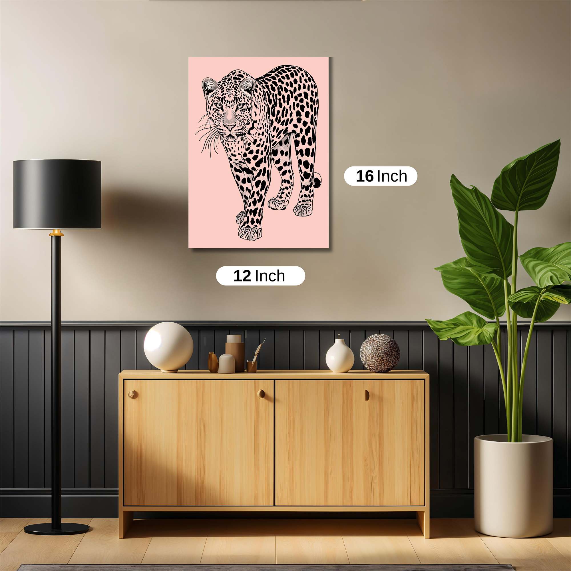 Leopard Elegance Safe Wall Magnetic / M