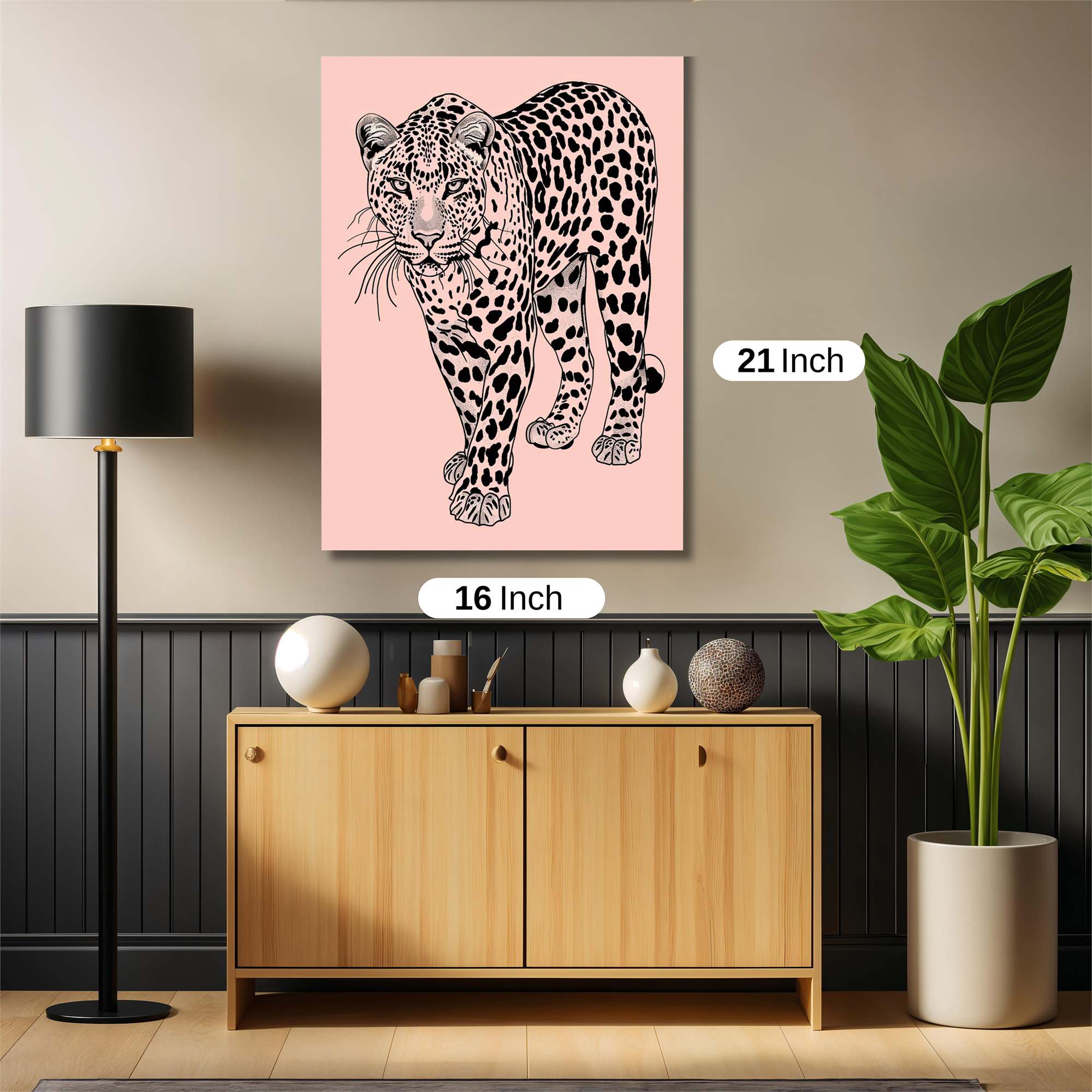 Leopard Elegance Safe Wall Magnetic / M