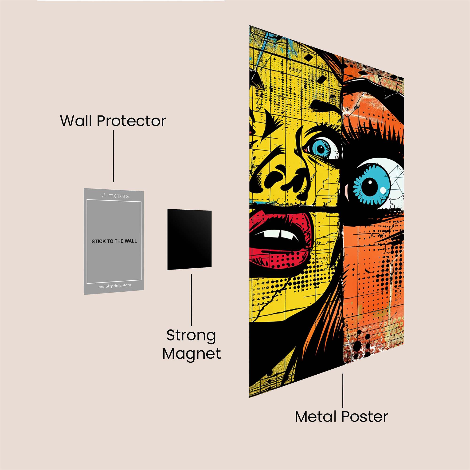 PopShock Safe Wall Magnetic / M