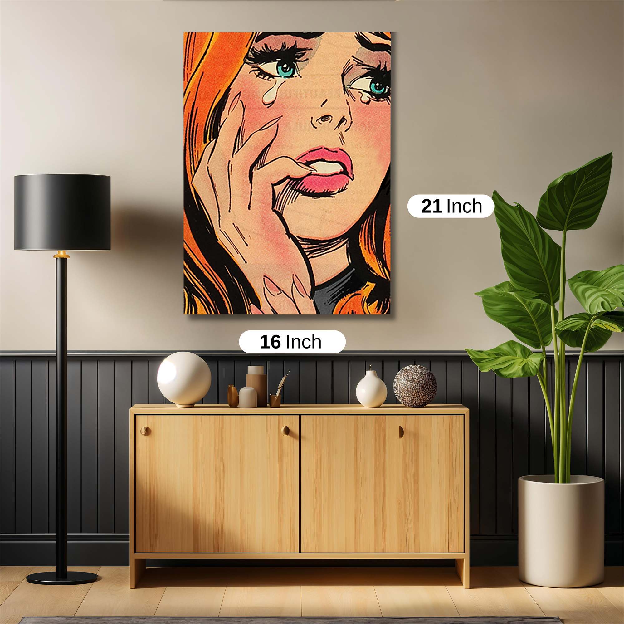 Tears Flowing Safe Wall Magnetic / M