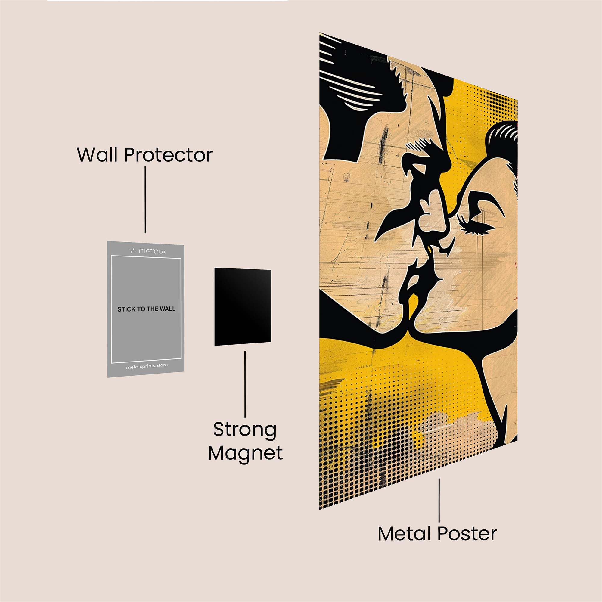 Lovers' Passion Safe Wall Magnetic / M