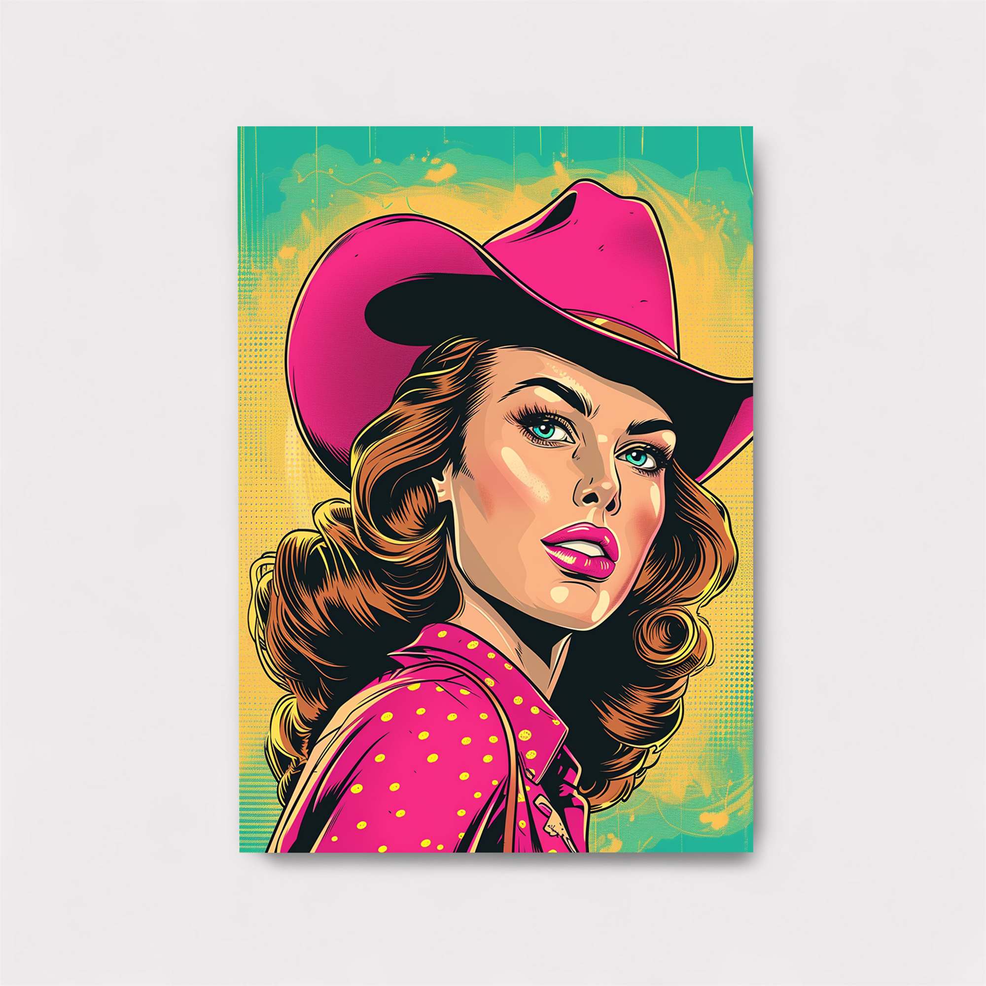 Cowgirl Vibrant Safe Wall Magnetic / M