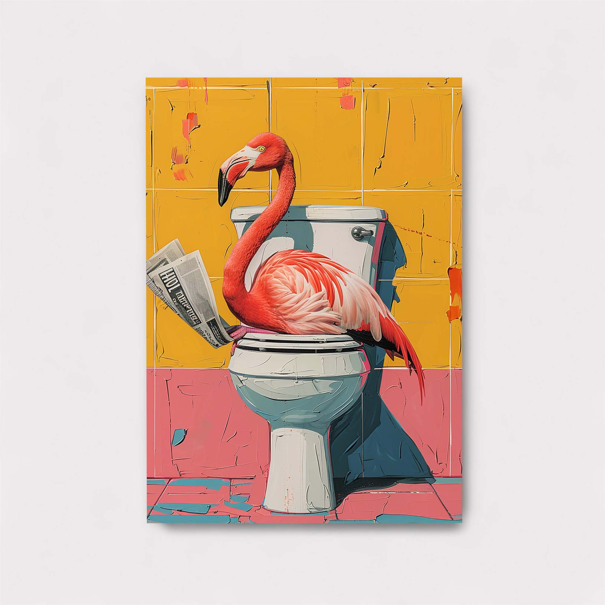 Flamingo Whimsy Safe Wall Magnetic / M