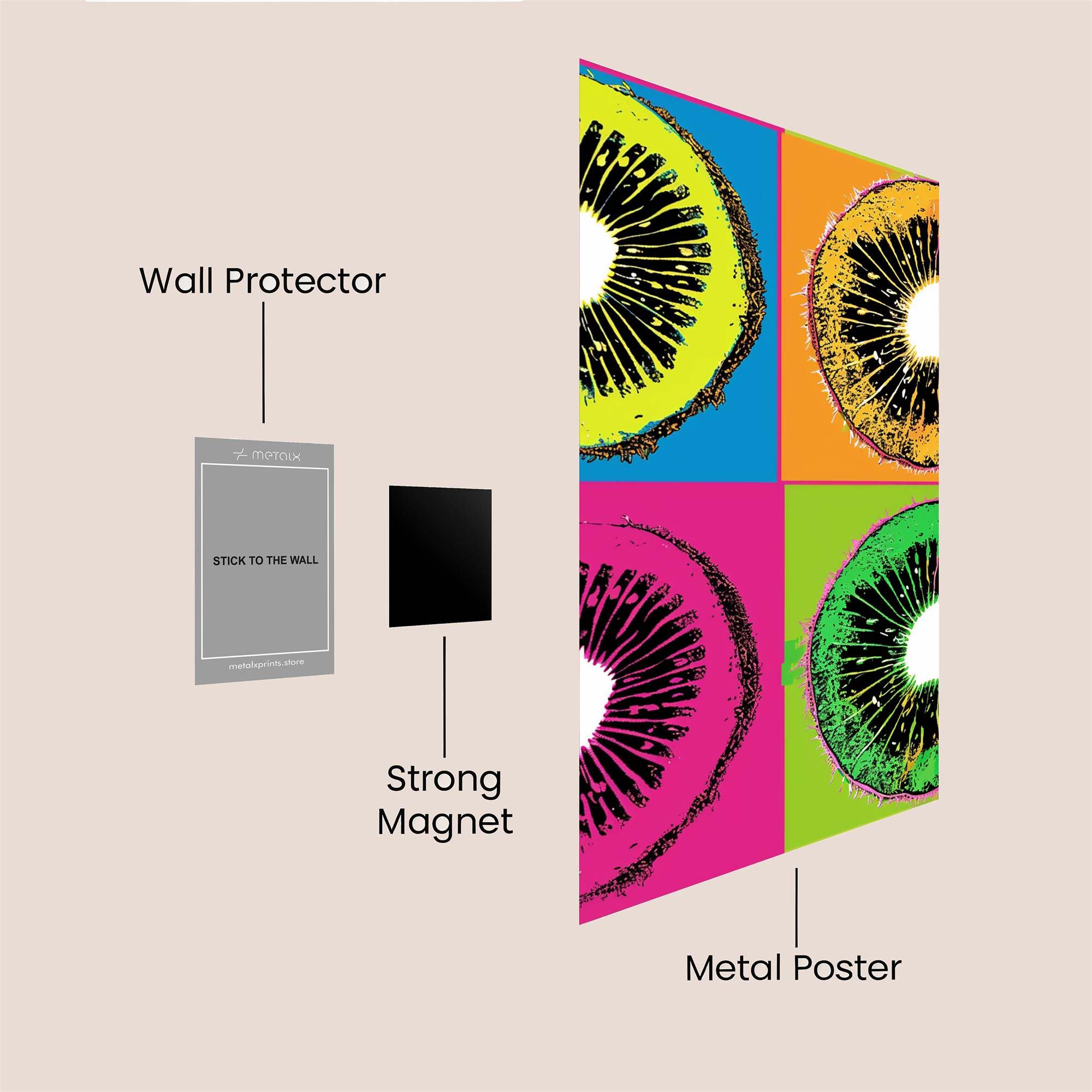 Mushroom Euphoria Safe Wall Magnetic / M