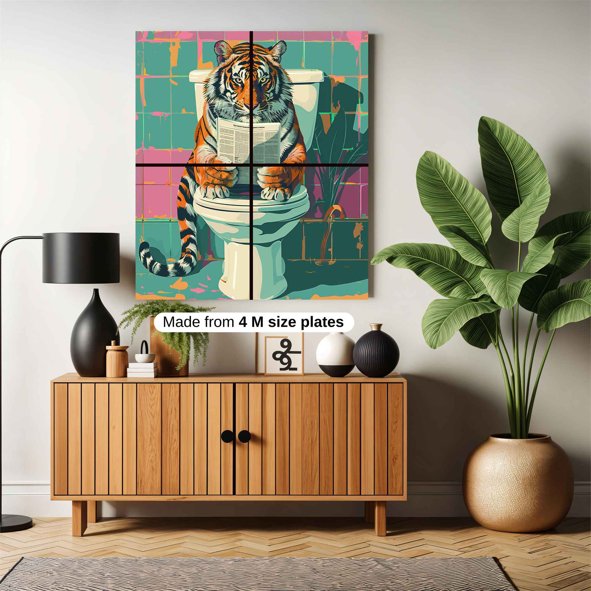 Tiger Pensive Safe Wall Magnetic / M