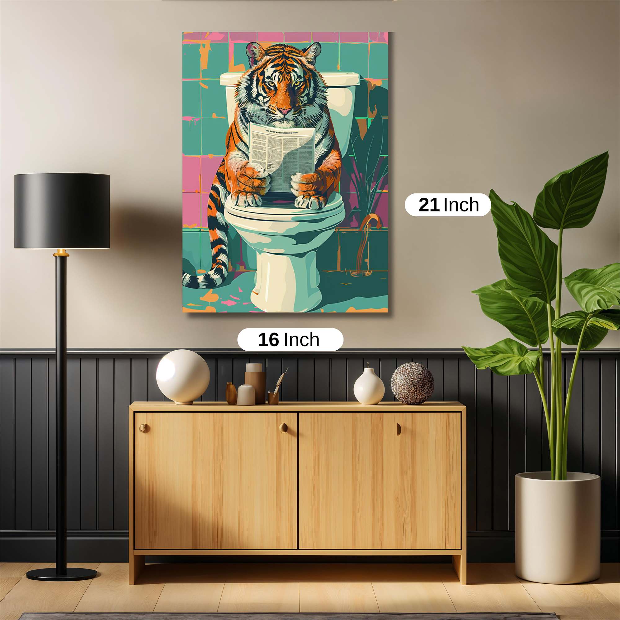 Tiger Pensive Safe Wall Magnetic / M