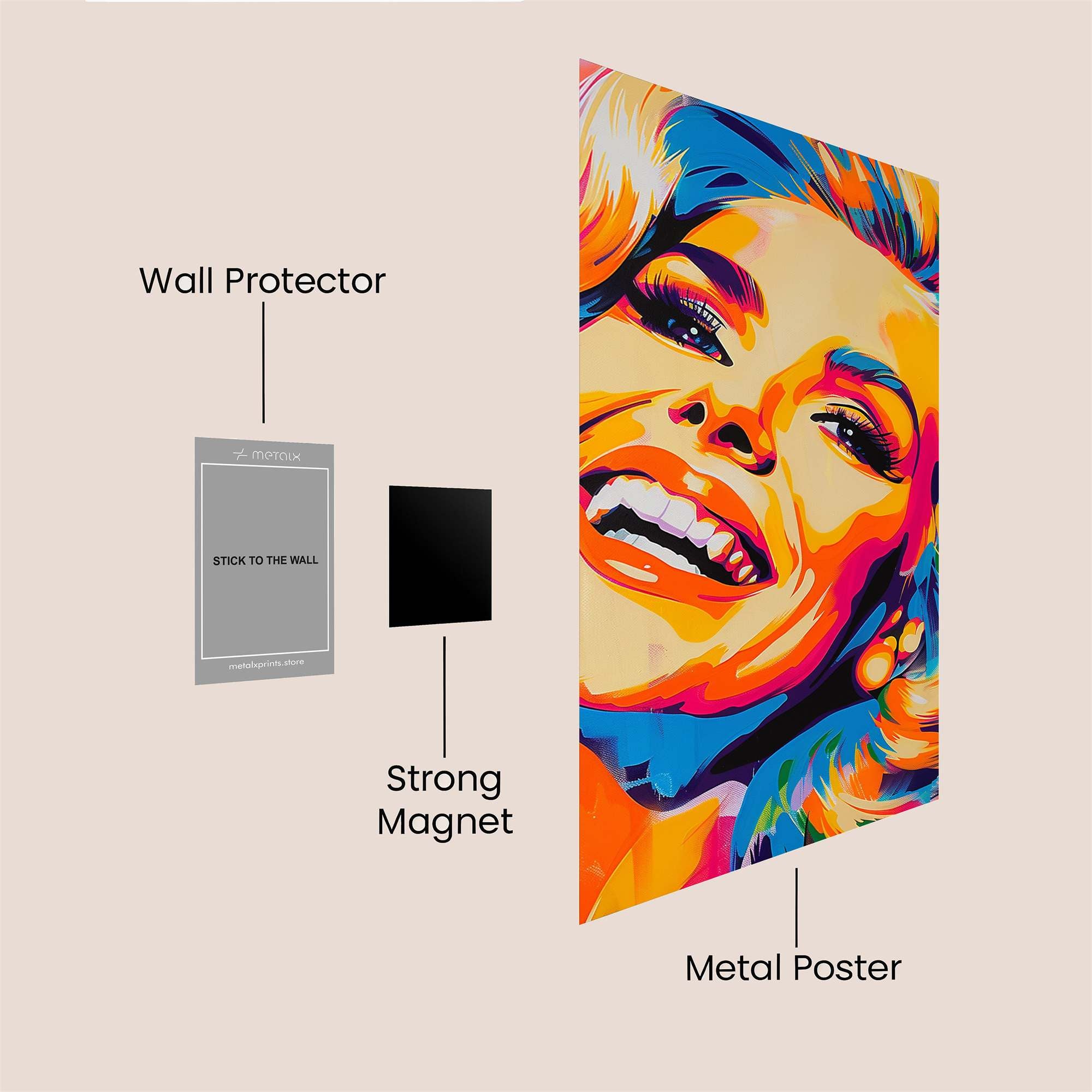 Marilyn Radiant Safe Wall Magnetic / M