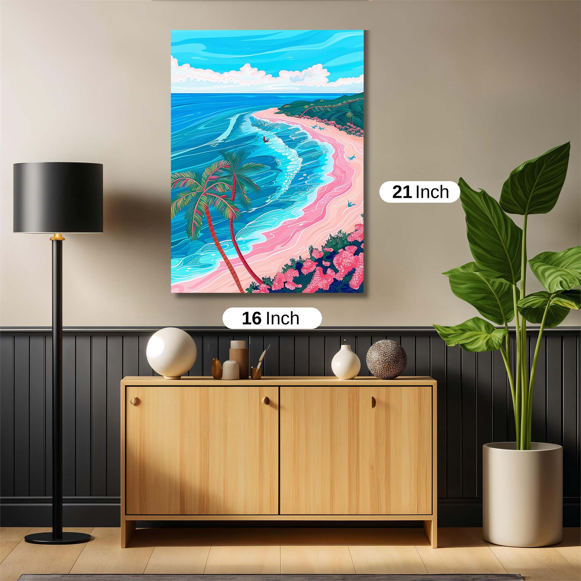 Tropical Tranquility Safe Wall Magnetic / M