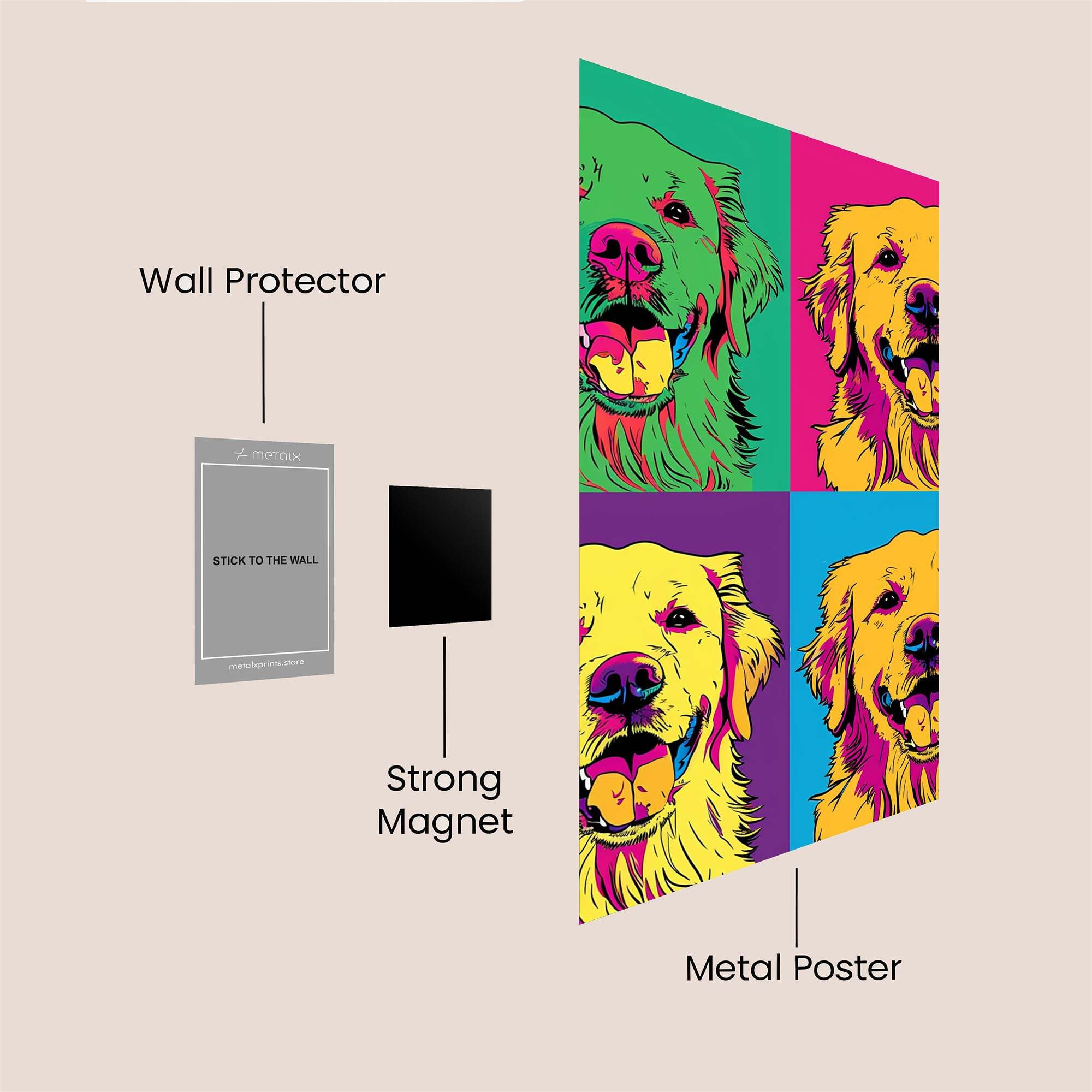 Golden Joy Safe Wall Magnetic / M