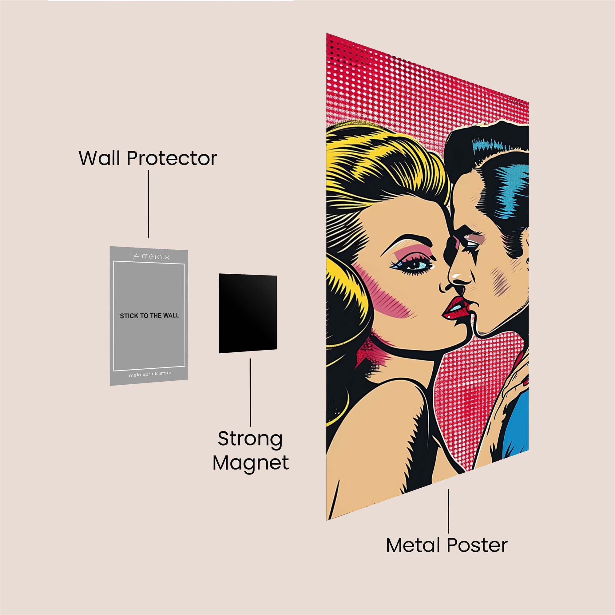 Passionate Embrace Safe Wall Magnetic / M