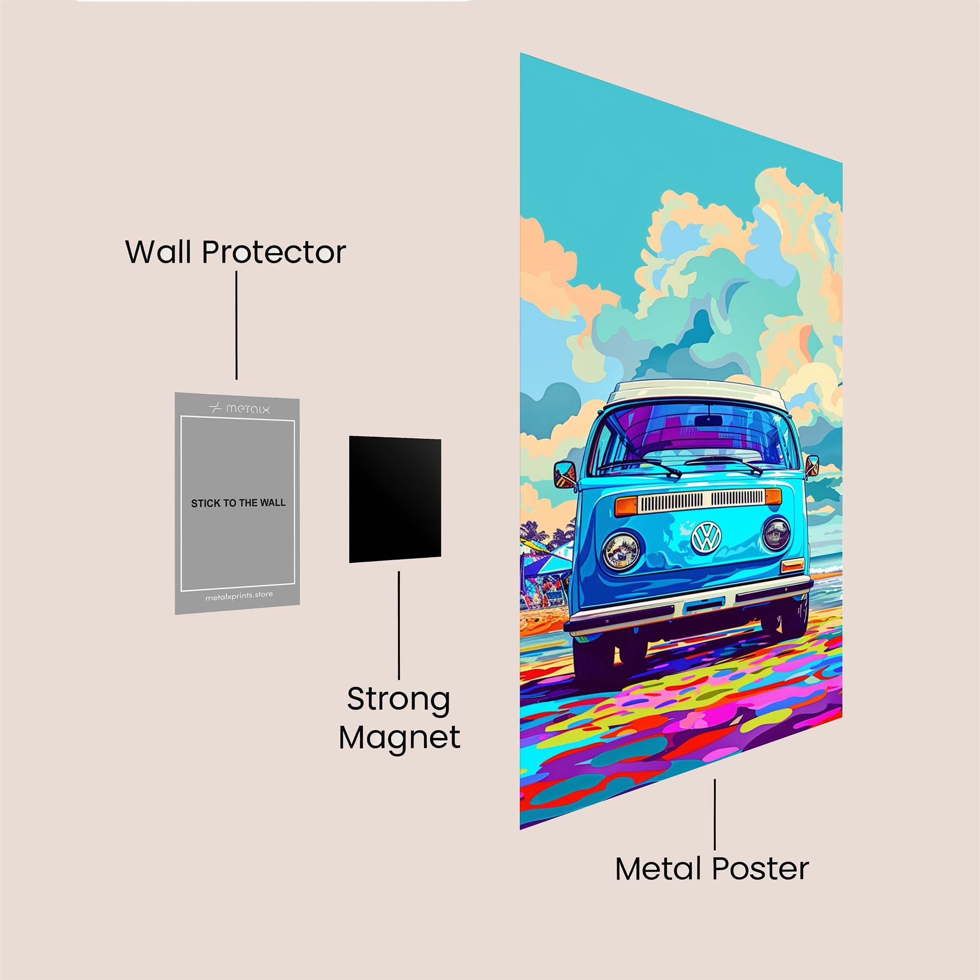 Volkswagen Vibes Safe Wall Magnetic / M