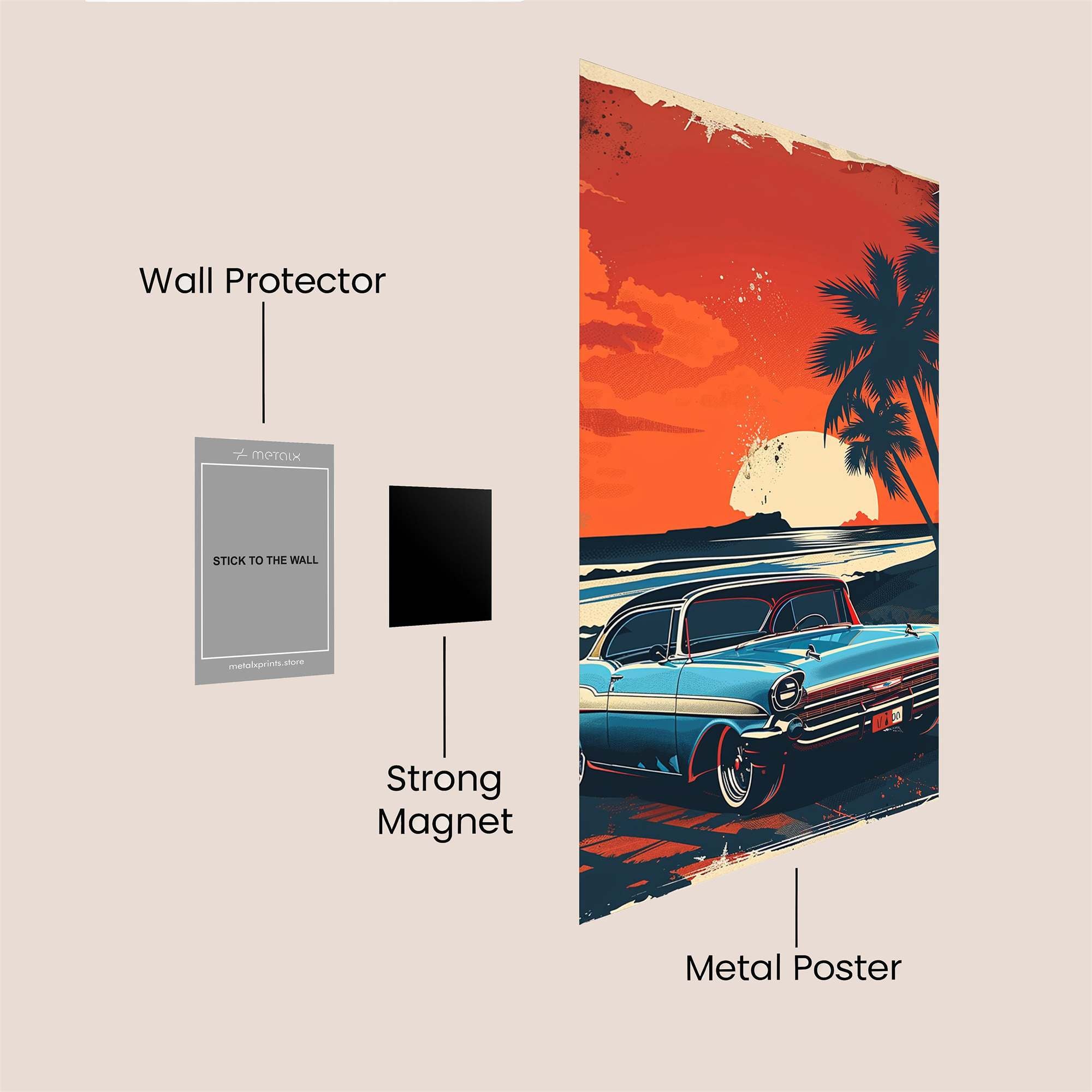 Classic Sunset Safe Wall Magnetic / M