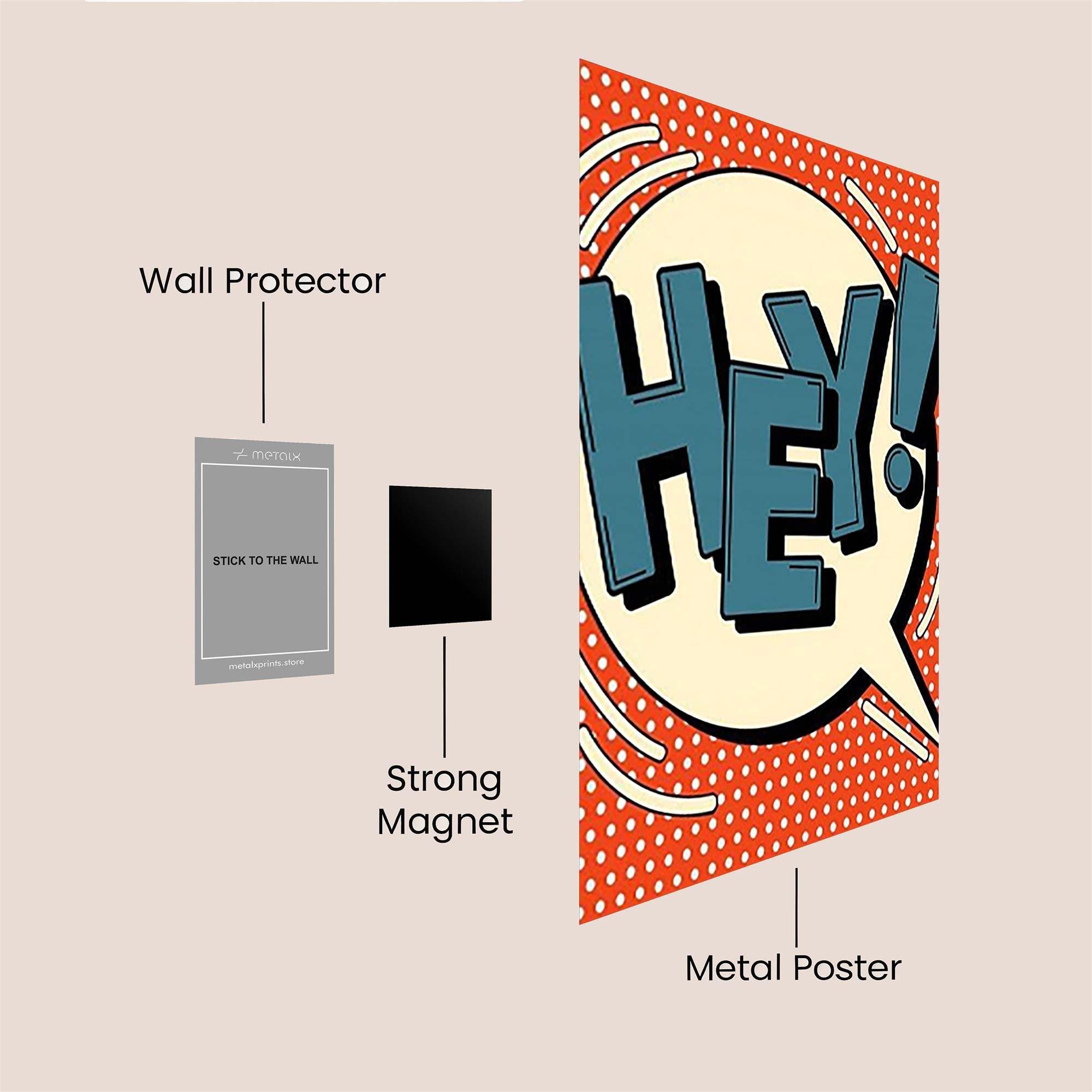 Hey! Pop Safe Wall Magnetic / M