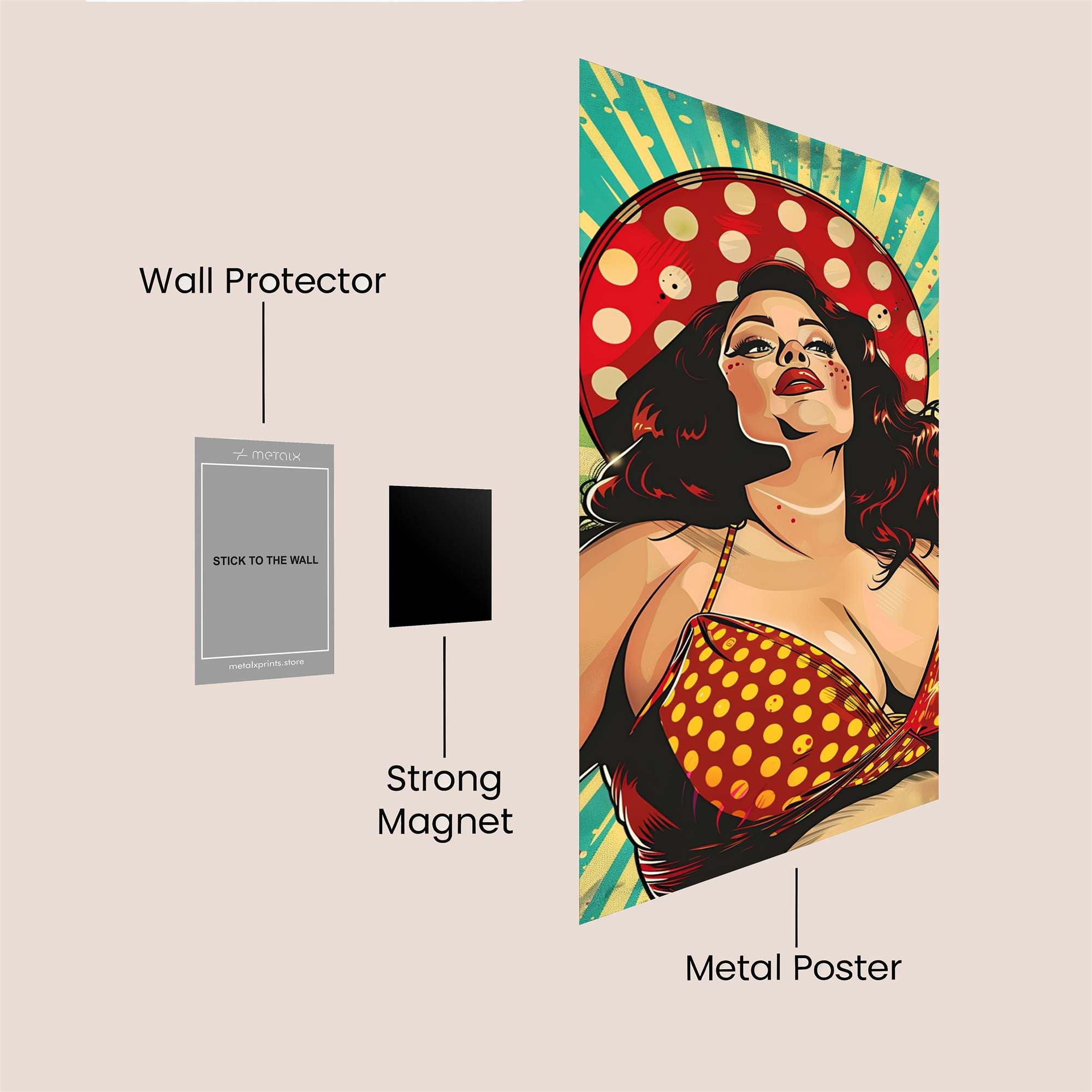 Diva Radiant Safe Wall Magnetic / M