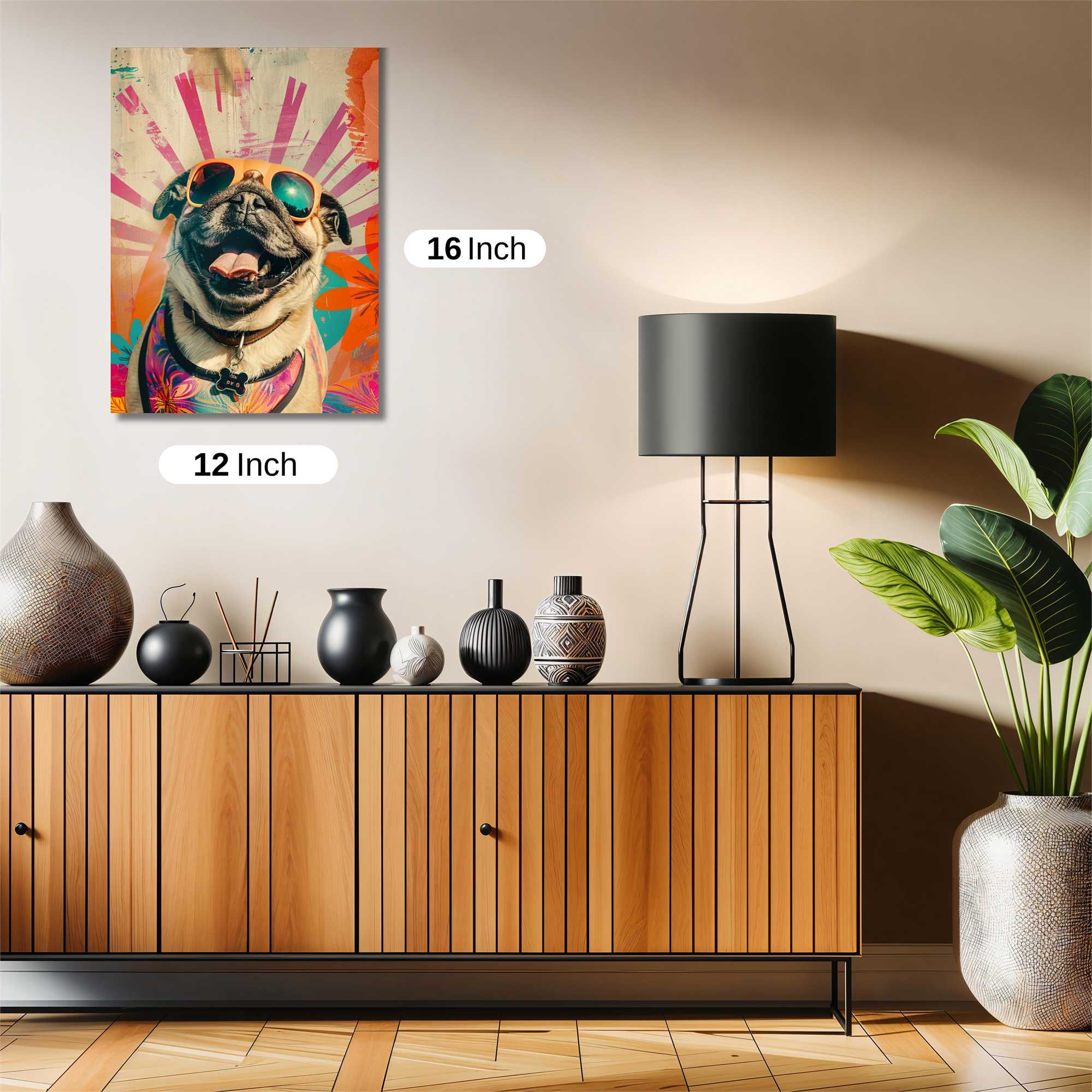 Pug Party Safe Wall Magnetic / M