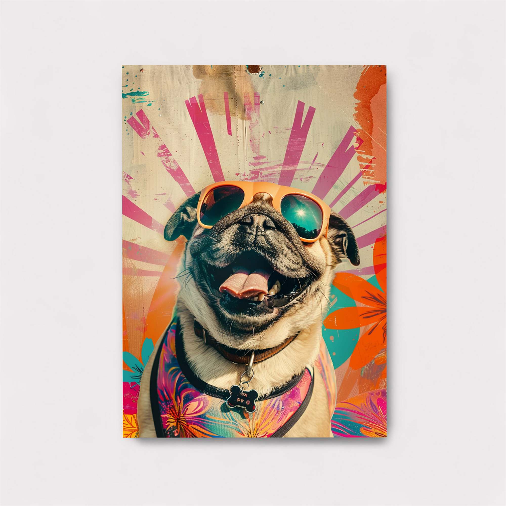 Pug Party Safe Wall Magnetic / M