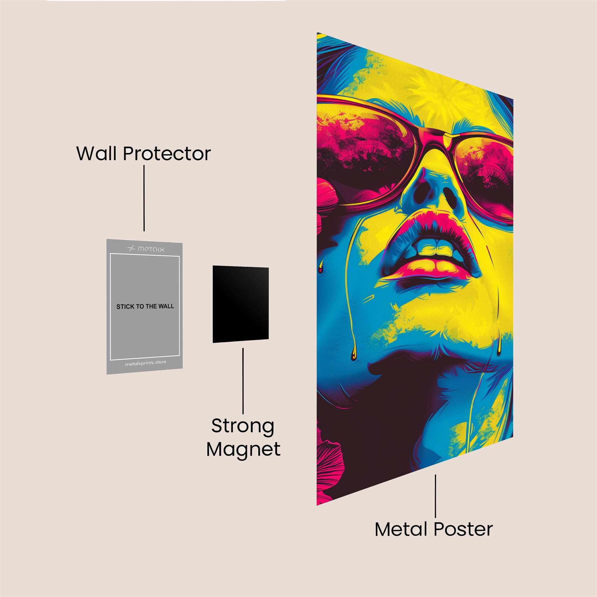 Vibrant Tears Safe Wall Magnetic / M