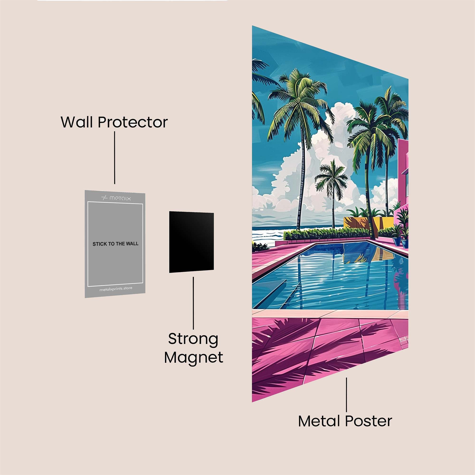 Tropical Dream Safe Wall Magnetic / M