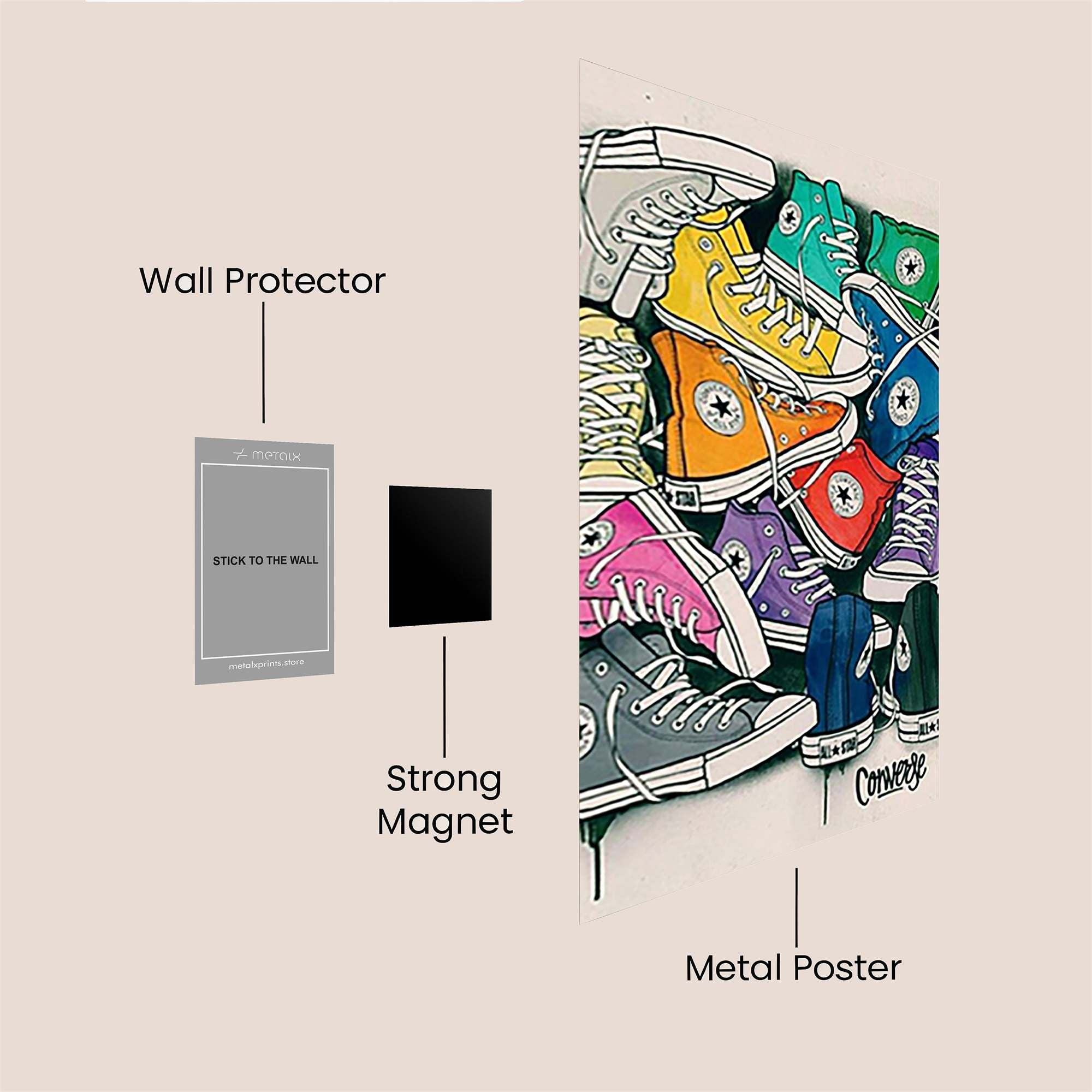 Converse Kaleidoscope Safe Wall Magnetic / M