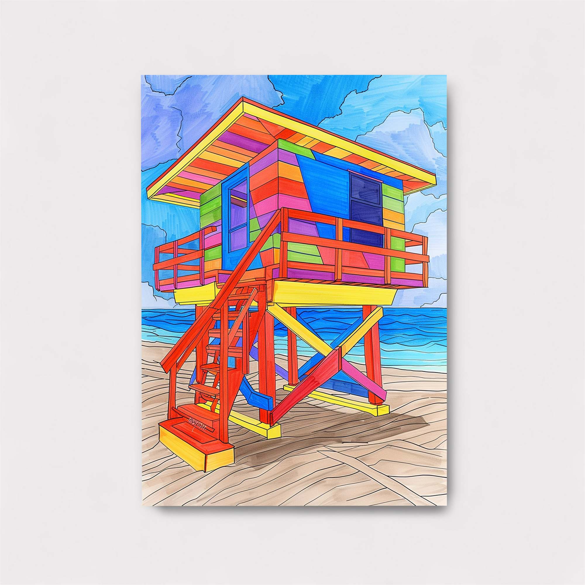 Lifeguard Vibrant Safe Wall Magnetic / M