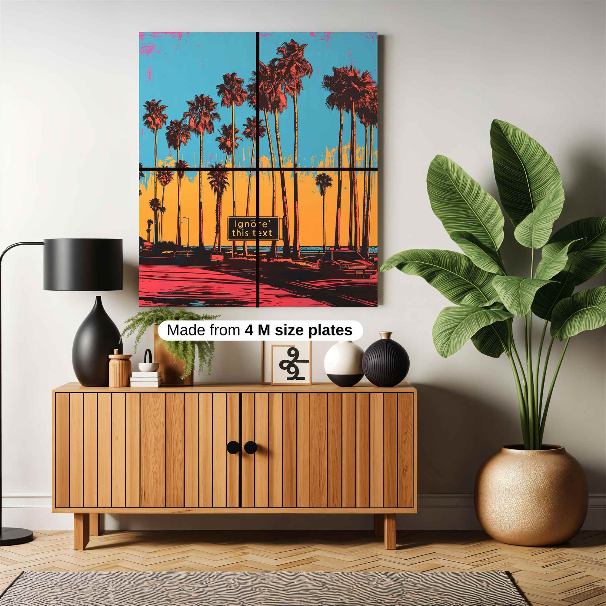 Palms Vibrant Safe Wall Magnetic / M