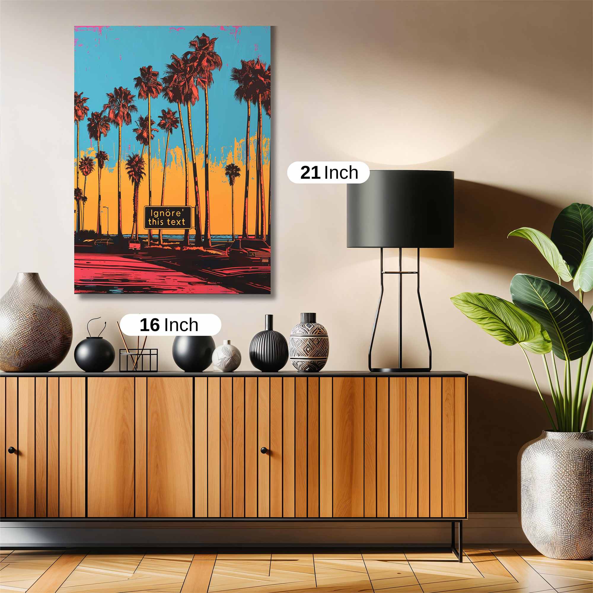 Palms Vibrant Safe Wall Magnetic / M