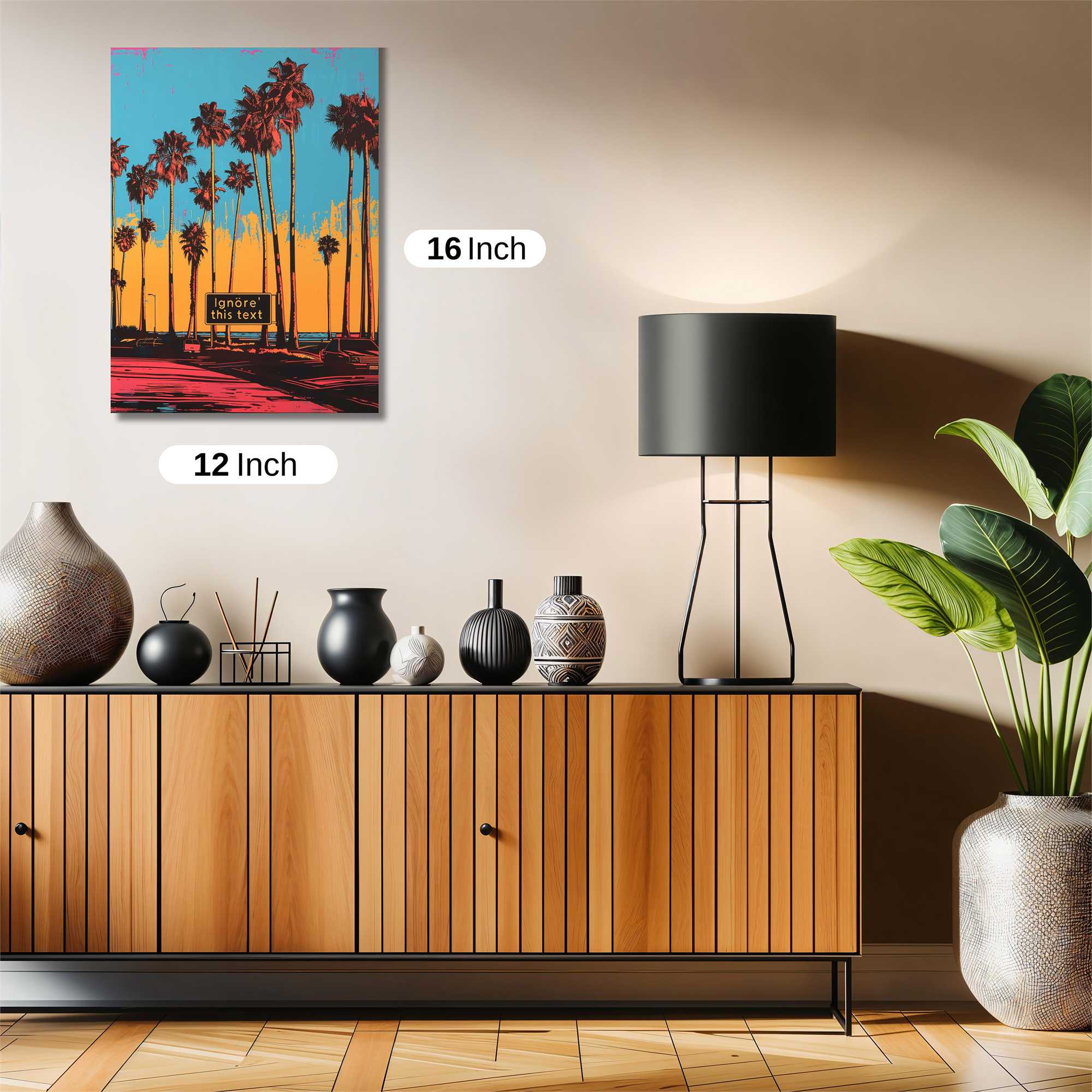 Palms Vibrant Safe Wall Magnetic / M