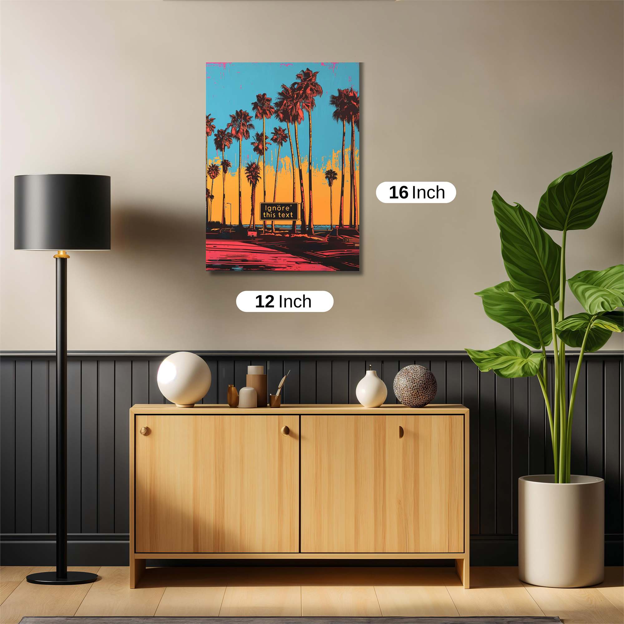 Palms Vibrant Safe Wall Magnetic / M