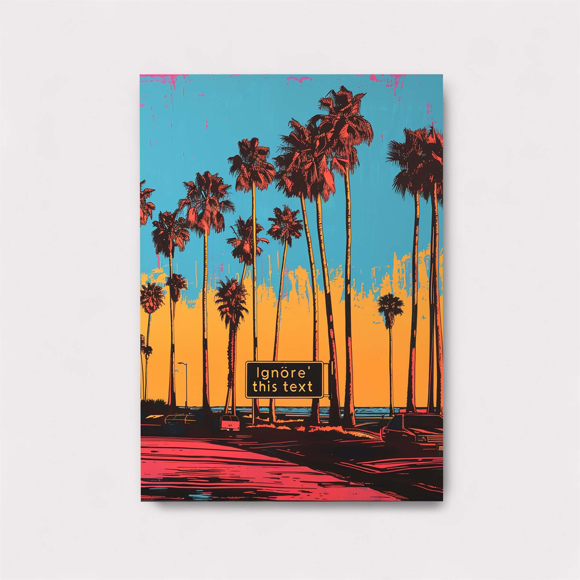Palms Vibrant Safe Wall Magnetic / M