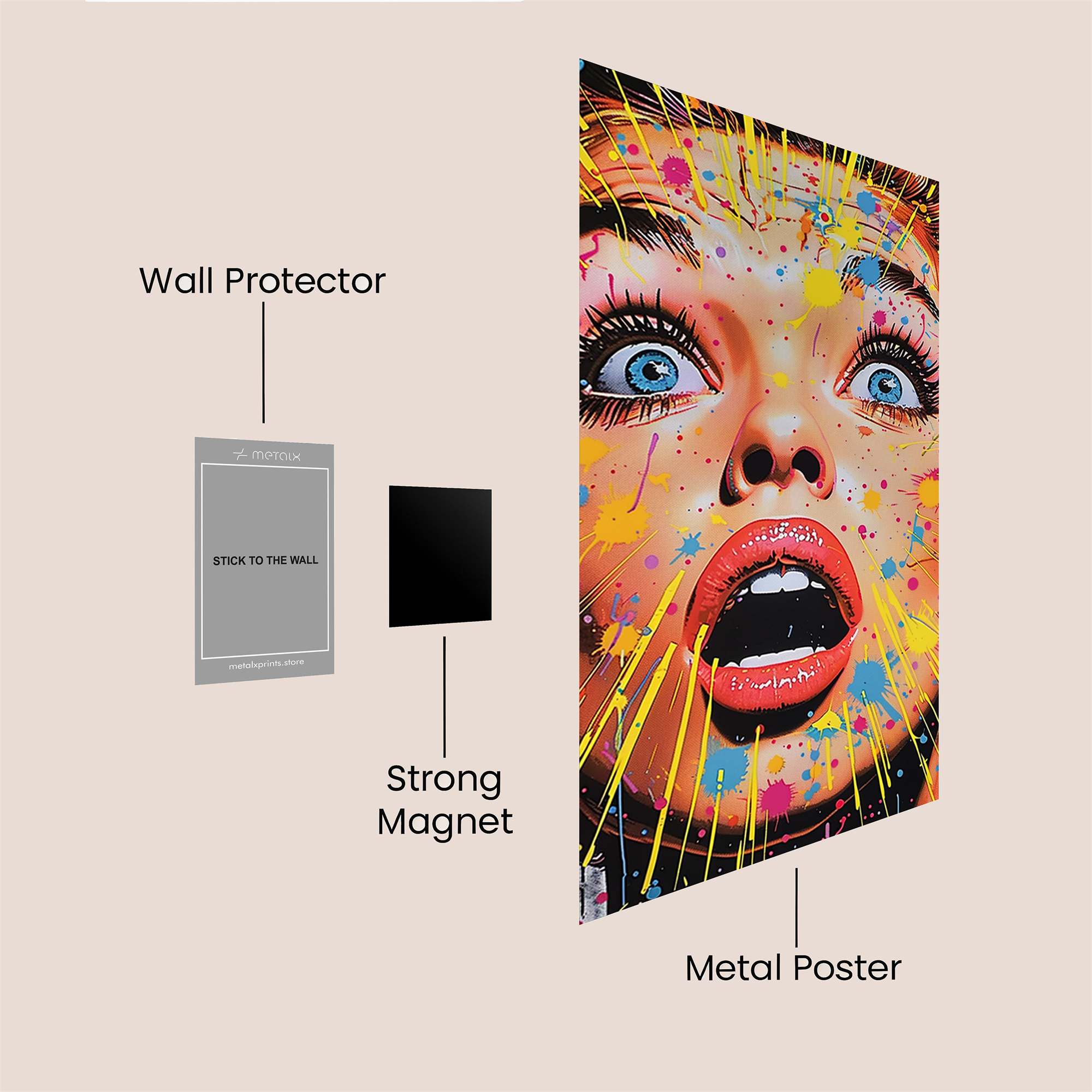 Surprise Explosion Safe Wall Magnetic / M