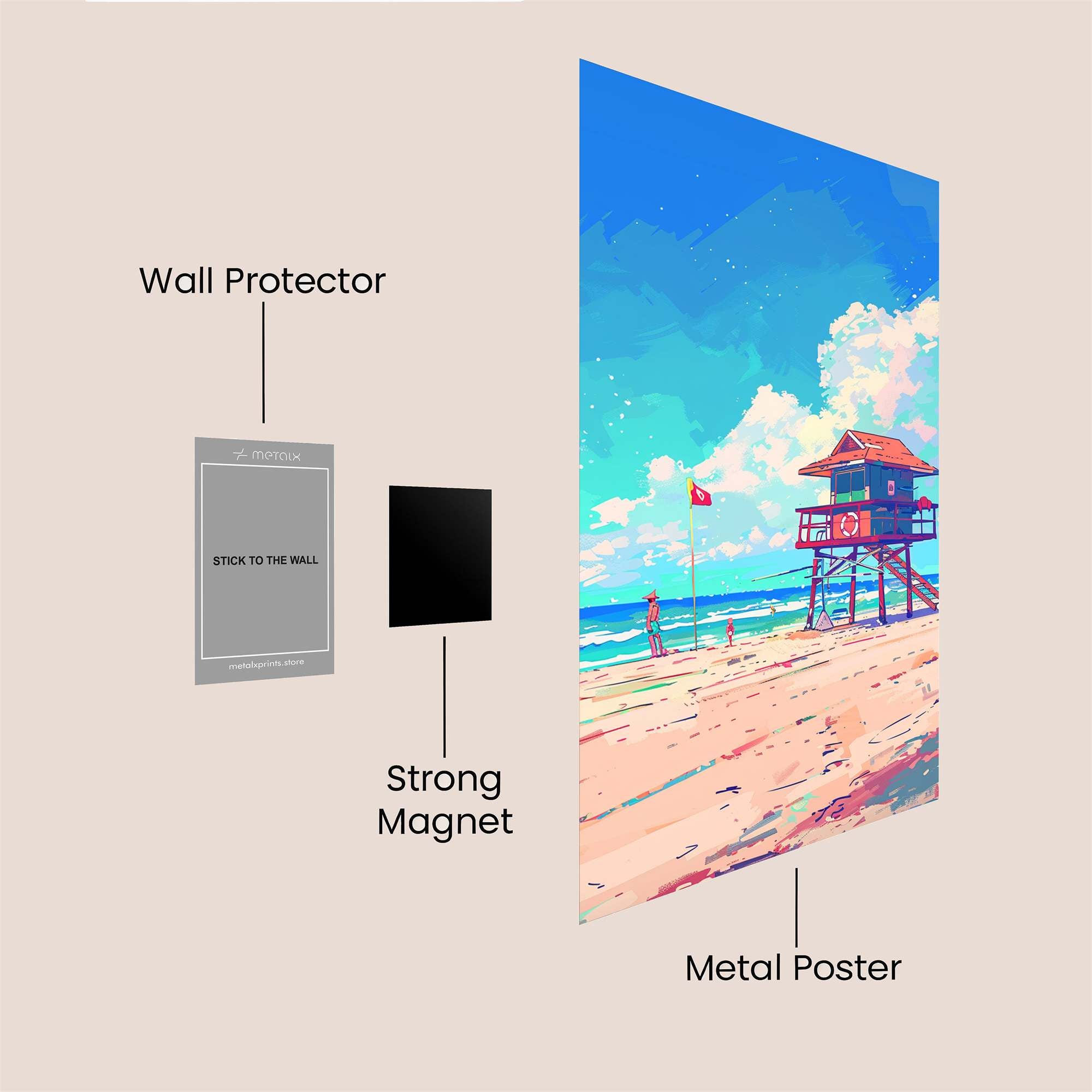 Lifeguard Serenity Safe Wall Magnetic / M