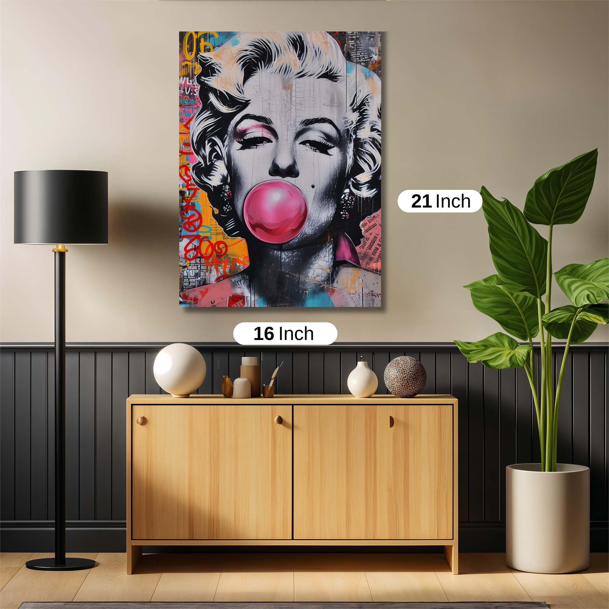 Marilyn Whimsical Safe Wall Magnetic / M
