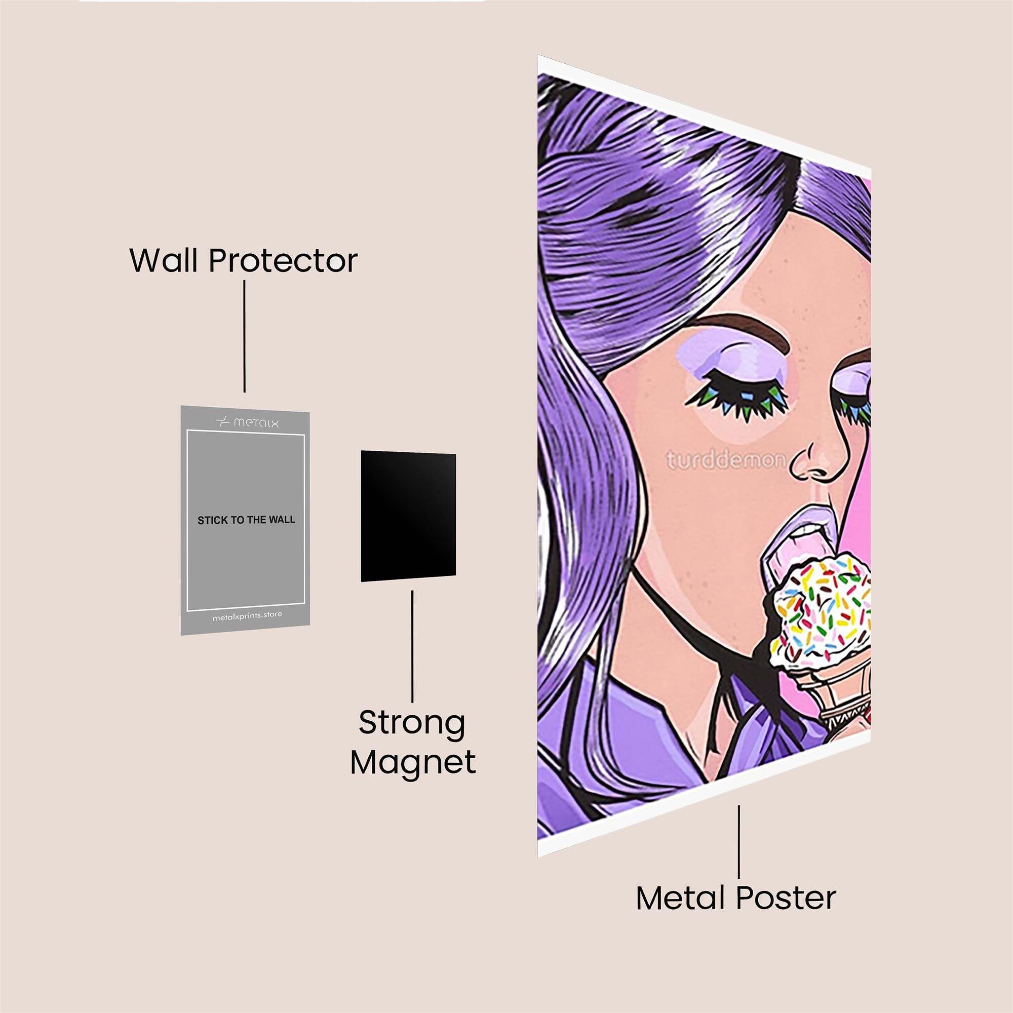 IceCream Bliss Safe Wall Magnetic / M