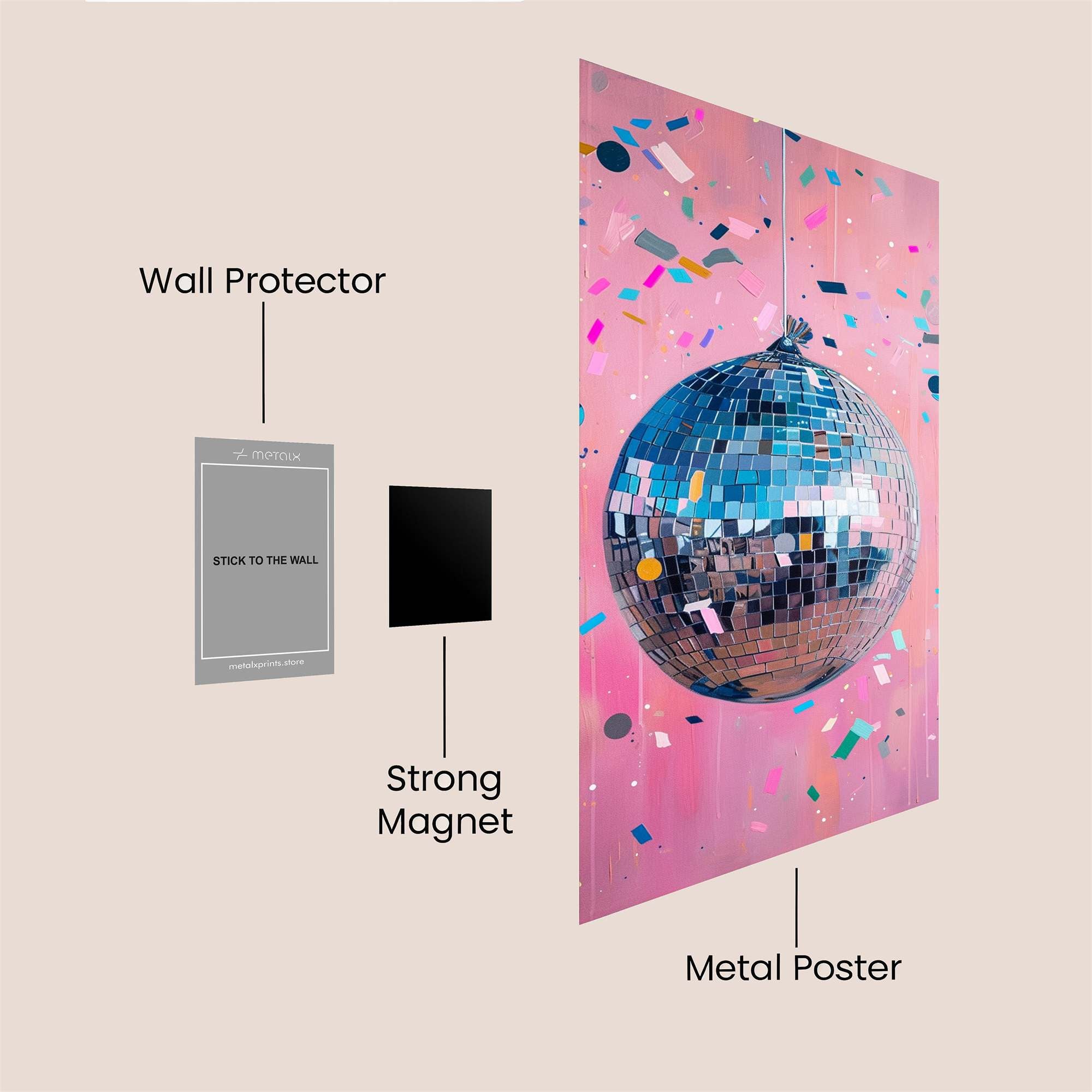 Disco Delight Safe Wall Magnetic / M