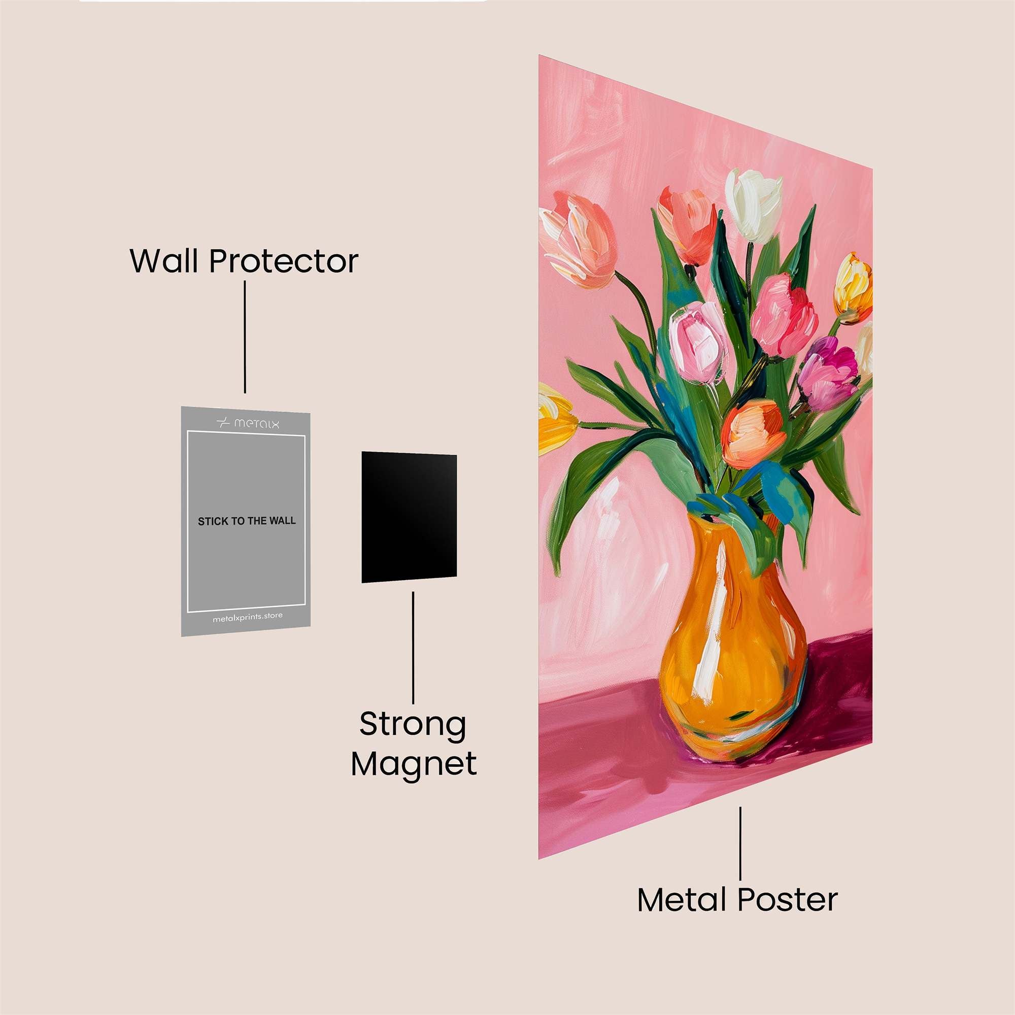 Tulips Triumph Safe Wall Magnetic / M