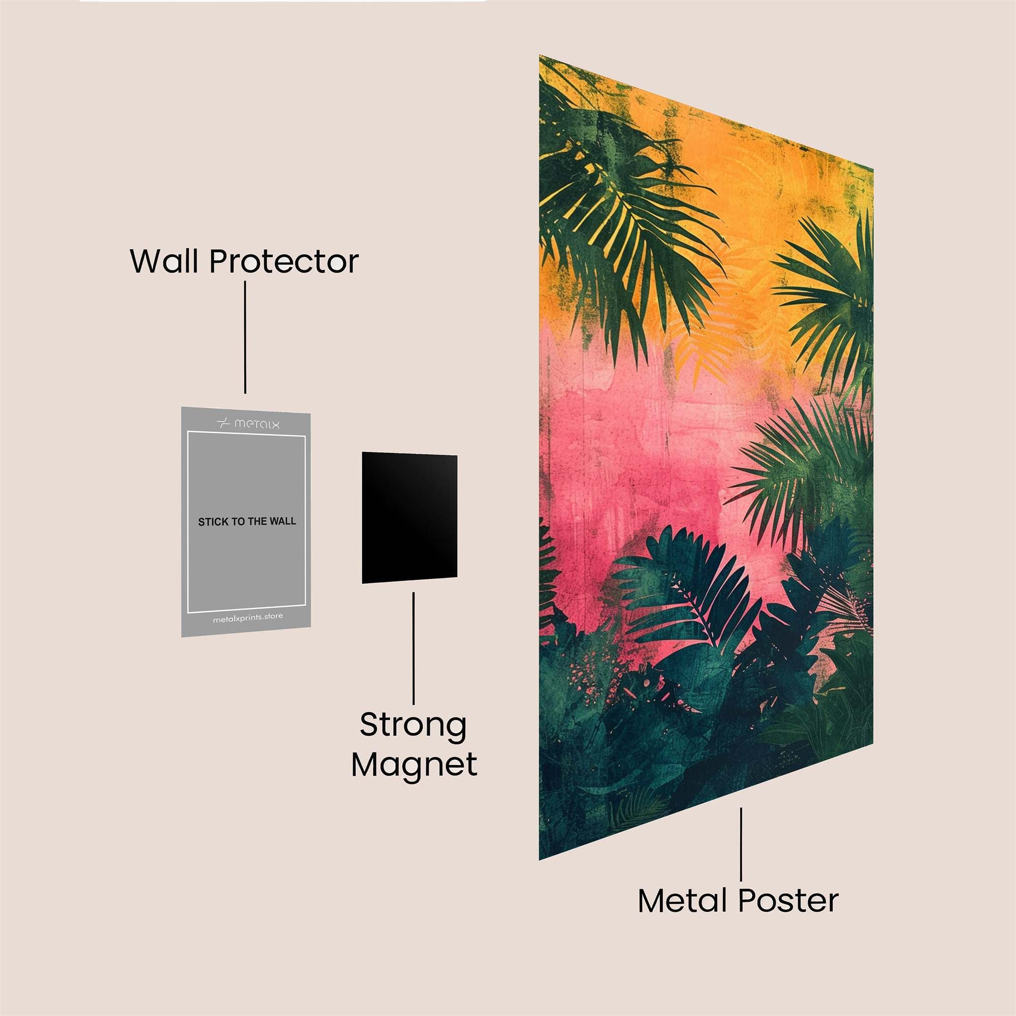 Tropical Serenity Safe Wall Magnetic / M