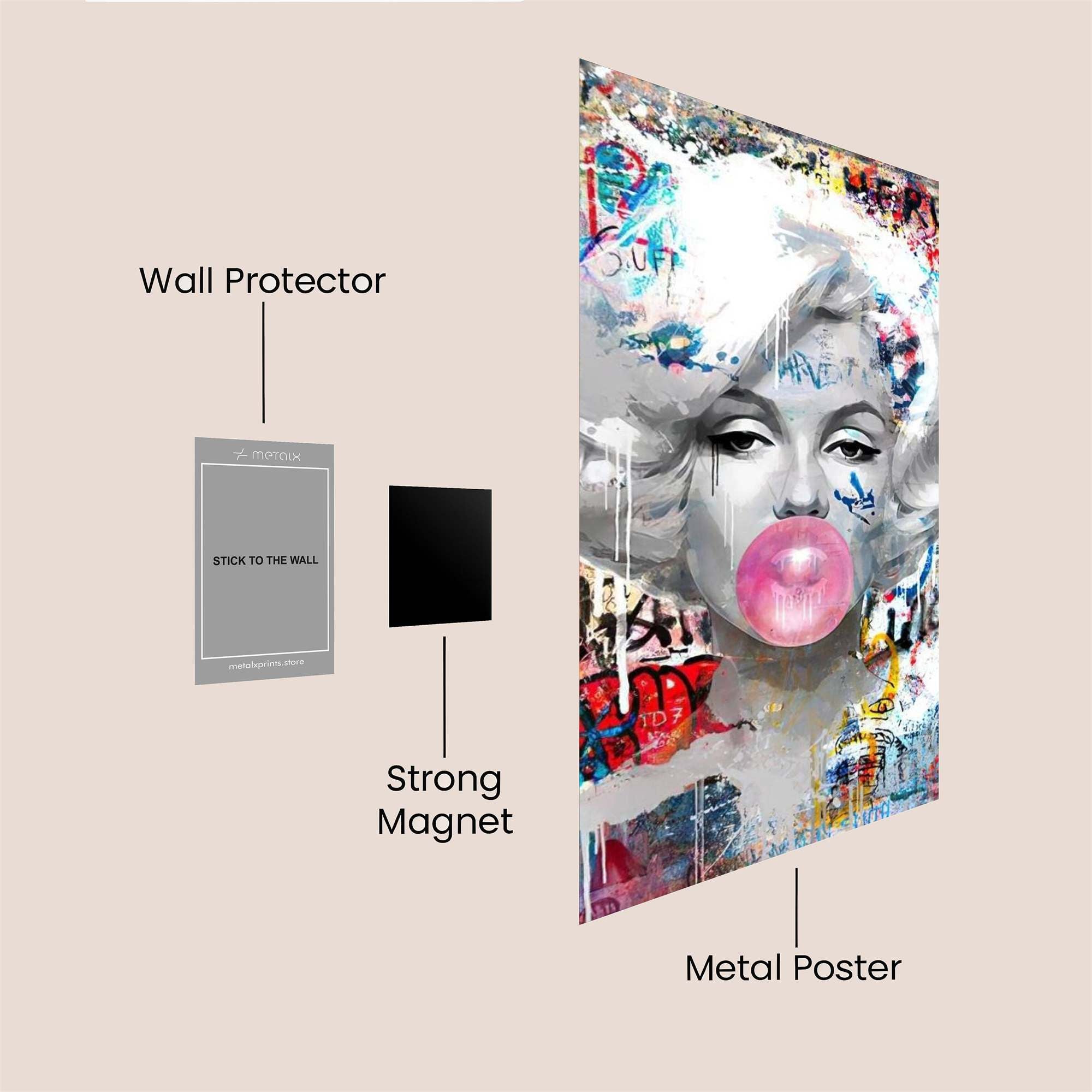 Marilyn Pop Safe Wall Magnetic / M