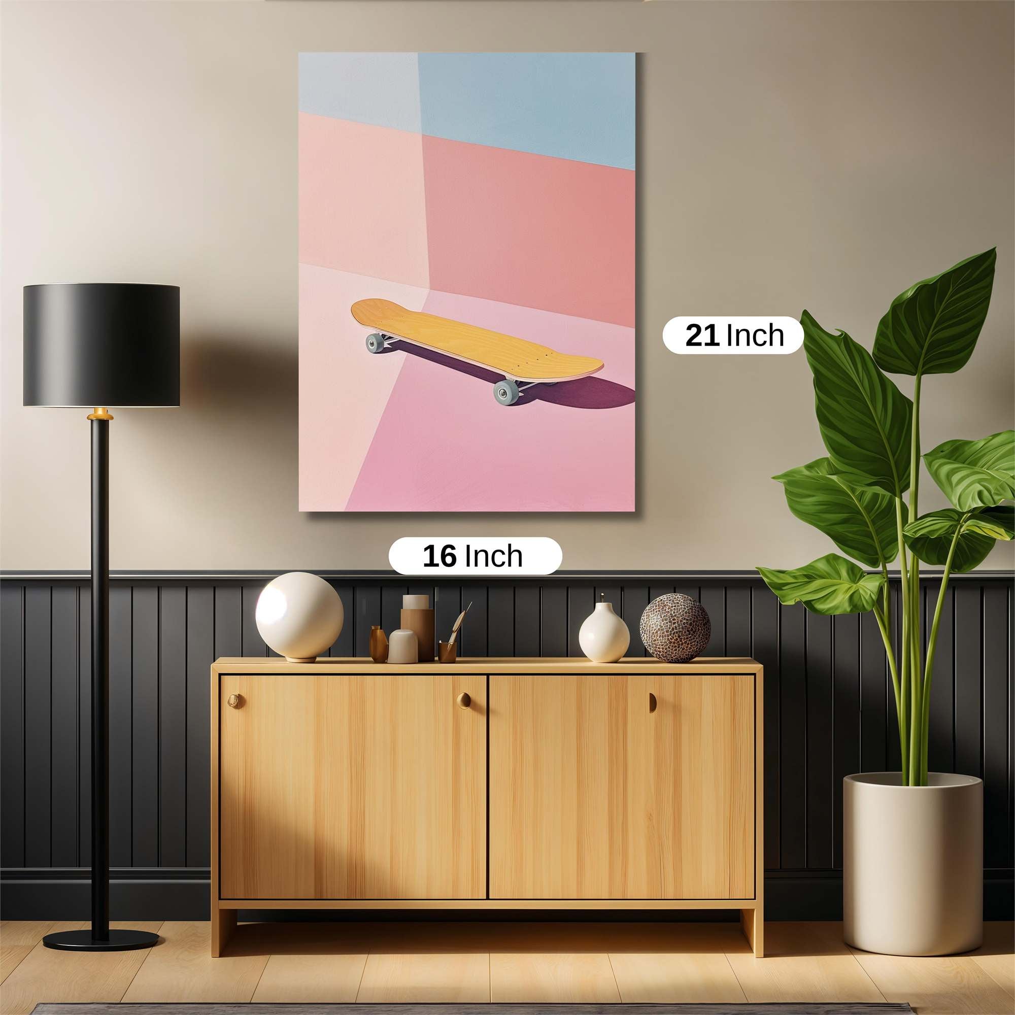 Skateboard Serenity Safe Wall Magnetic / M
