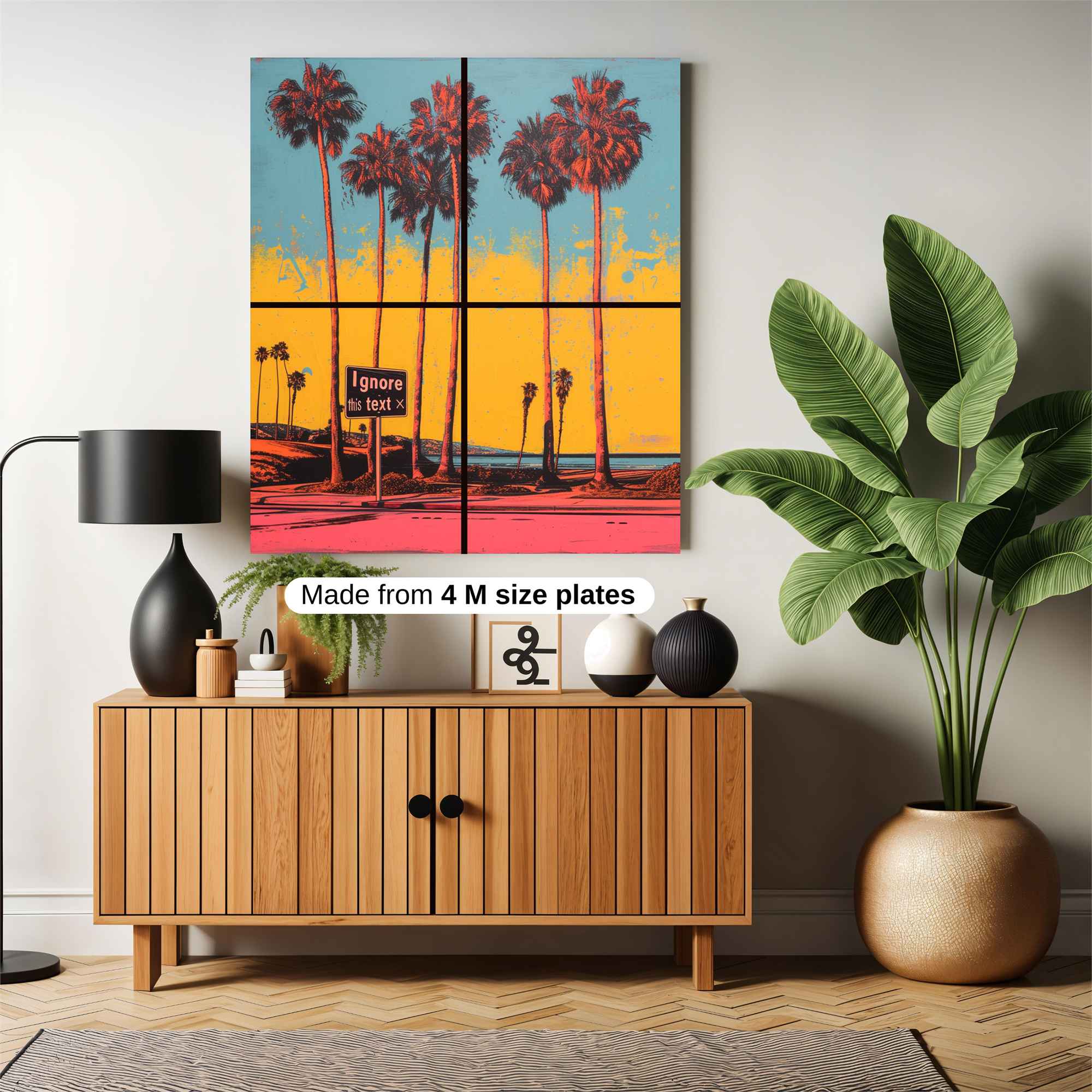 Palms Vibrant Safe Wall Magnetic / M