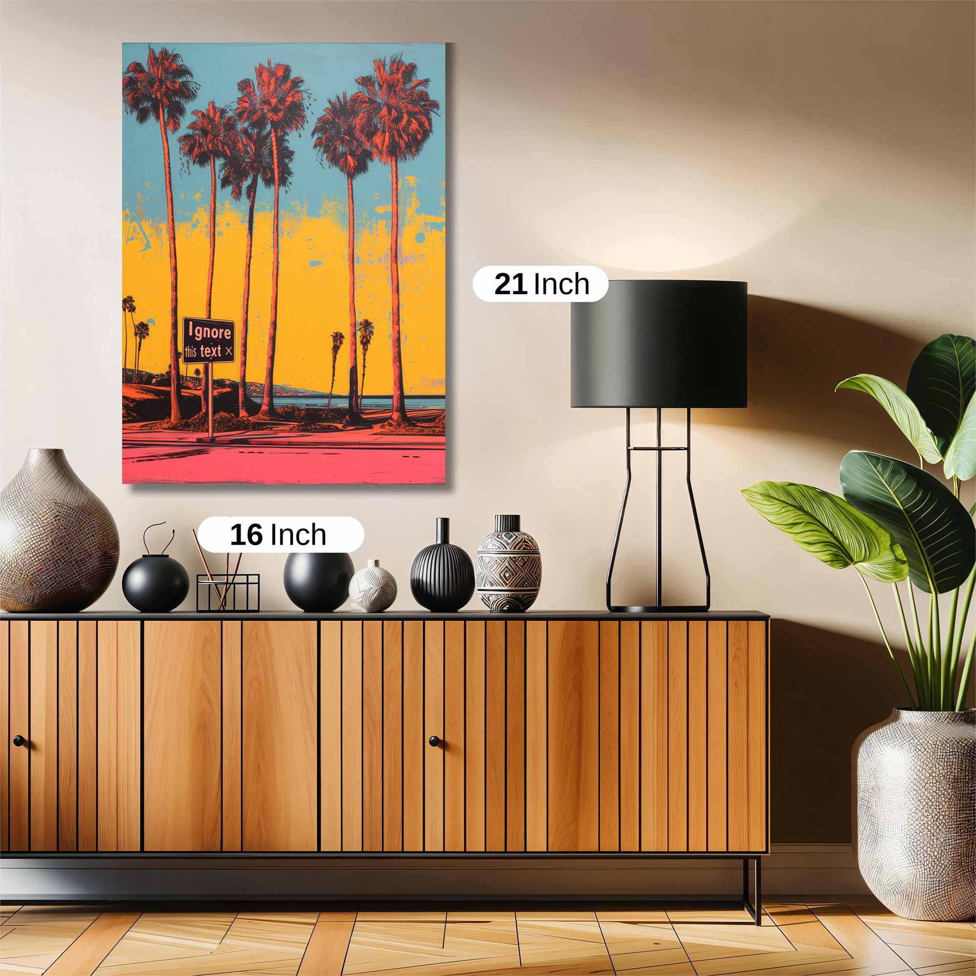 Palms Vibrant Safe Wall Magnetic / M