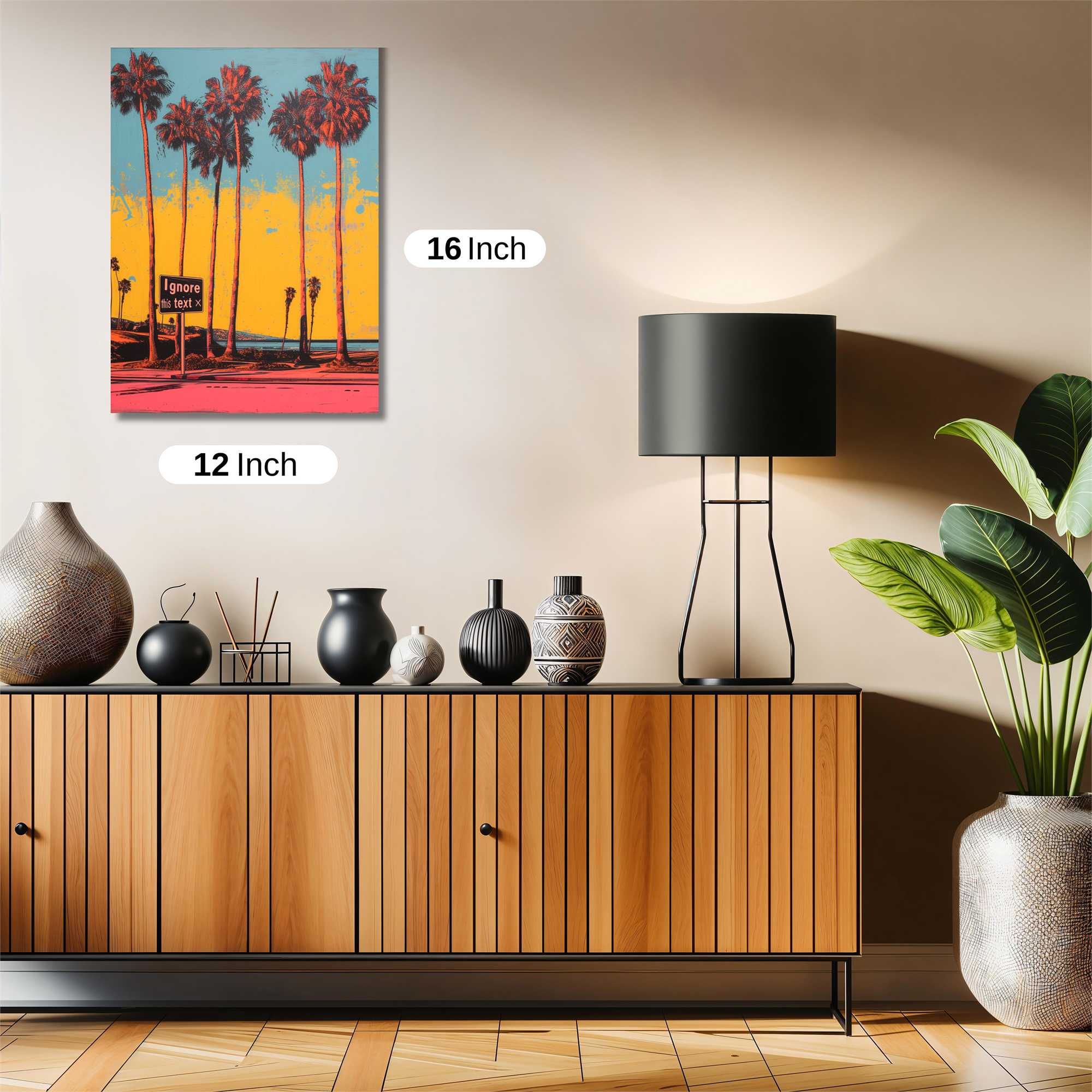 Palms Vibrant Safe Wall Magnetic / M