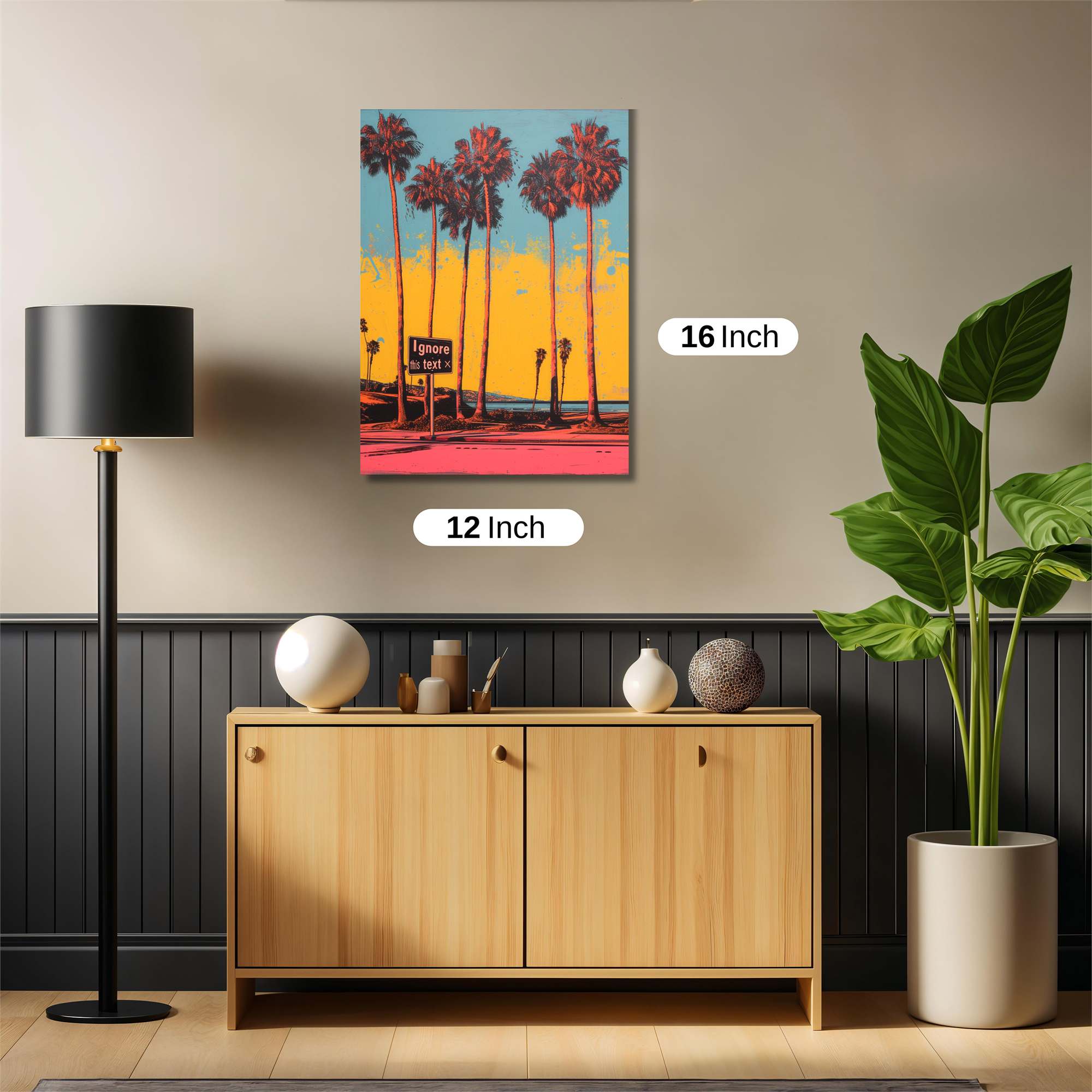 Palms Vibrant Safe Wall Magnetic / M