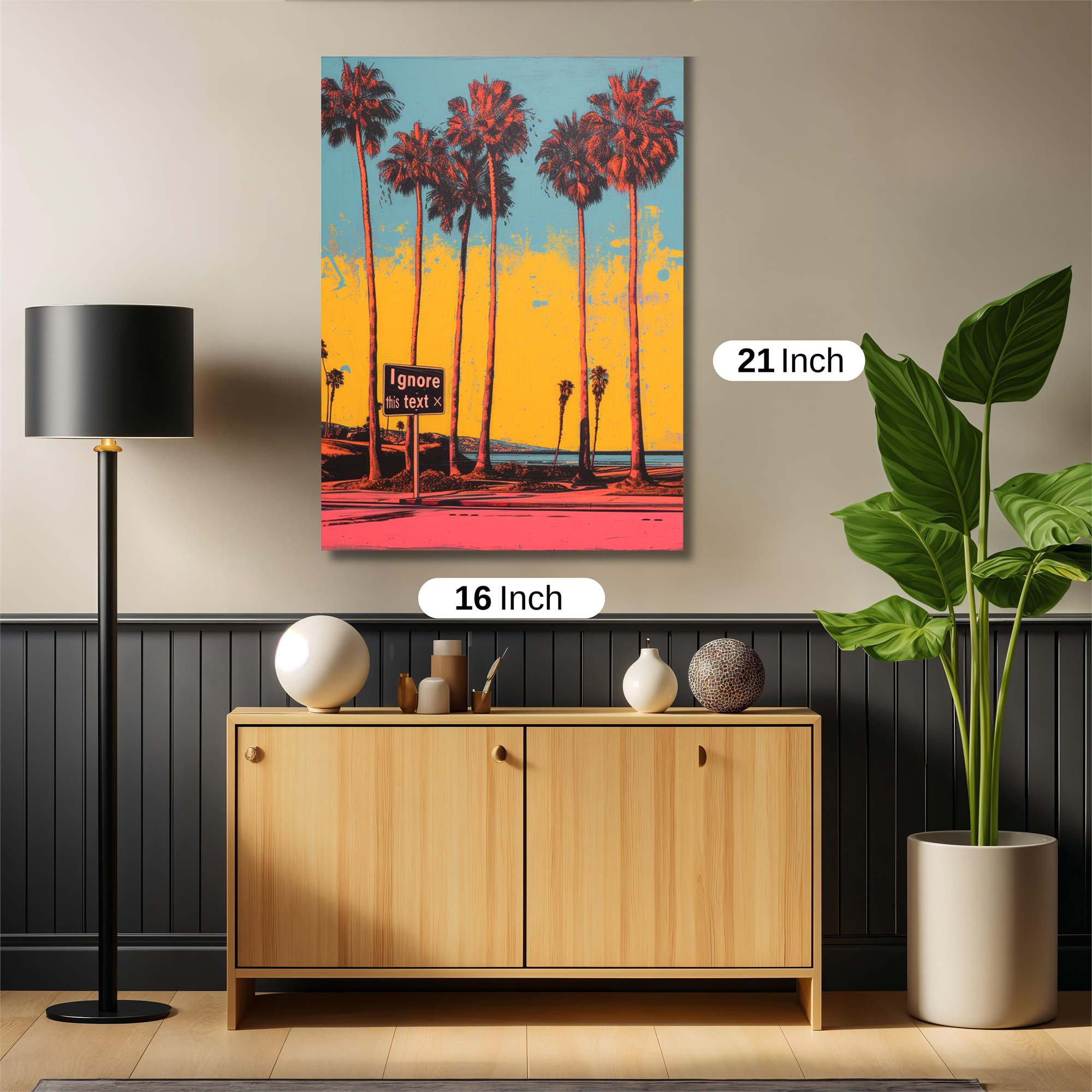 Palms Vibrant Safe Wall Magnetic / M