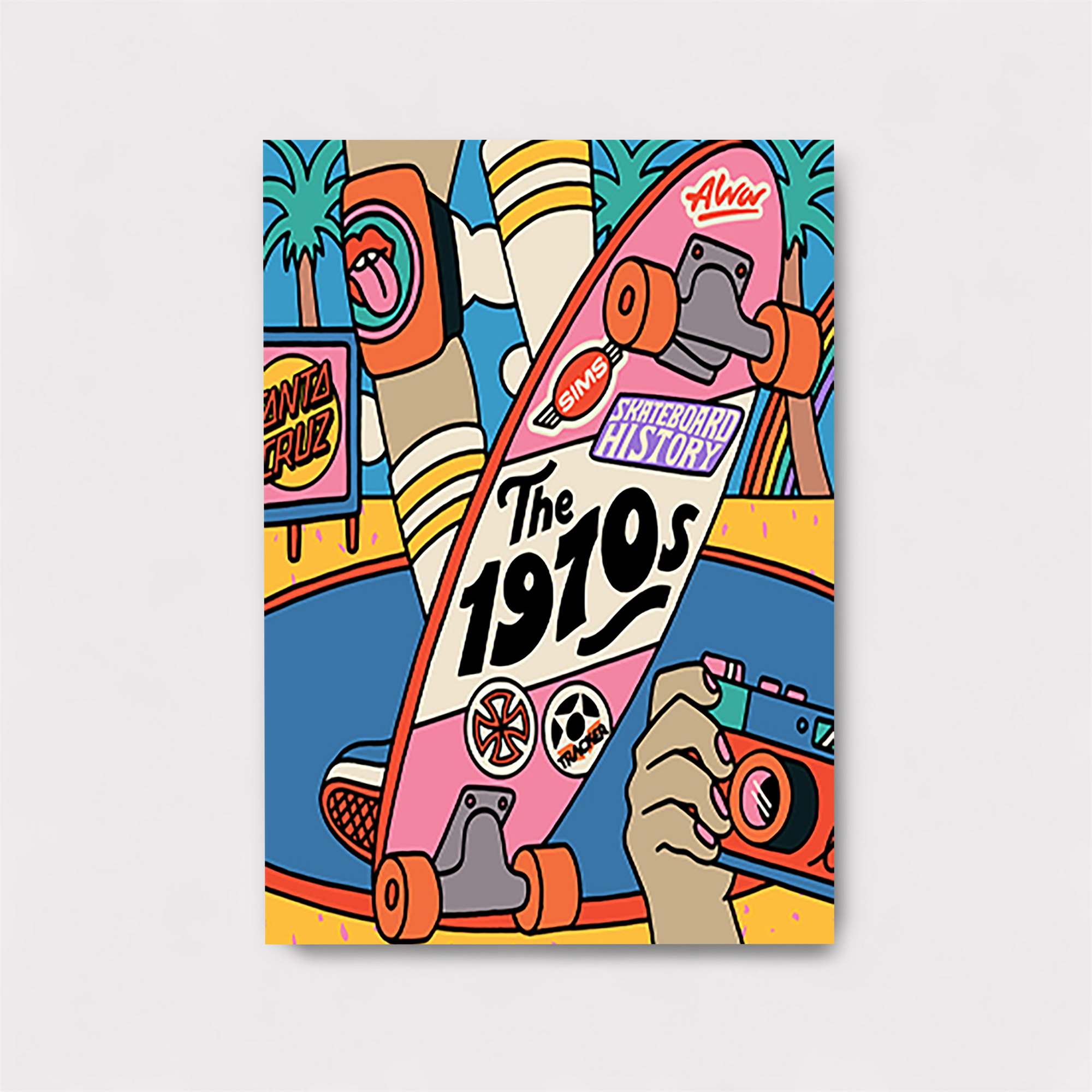 Skateboard Nostalgia Safe Wall Magnetic / M